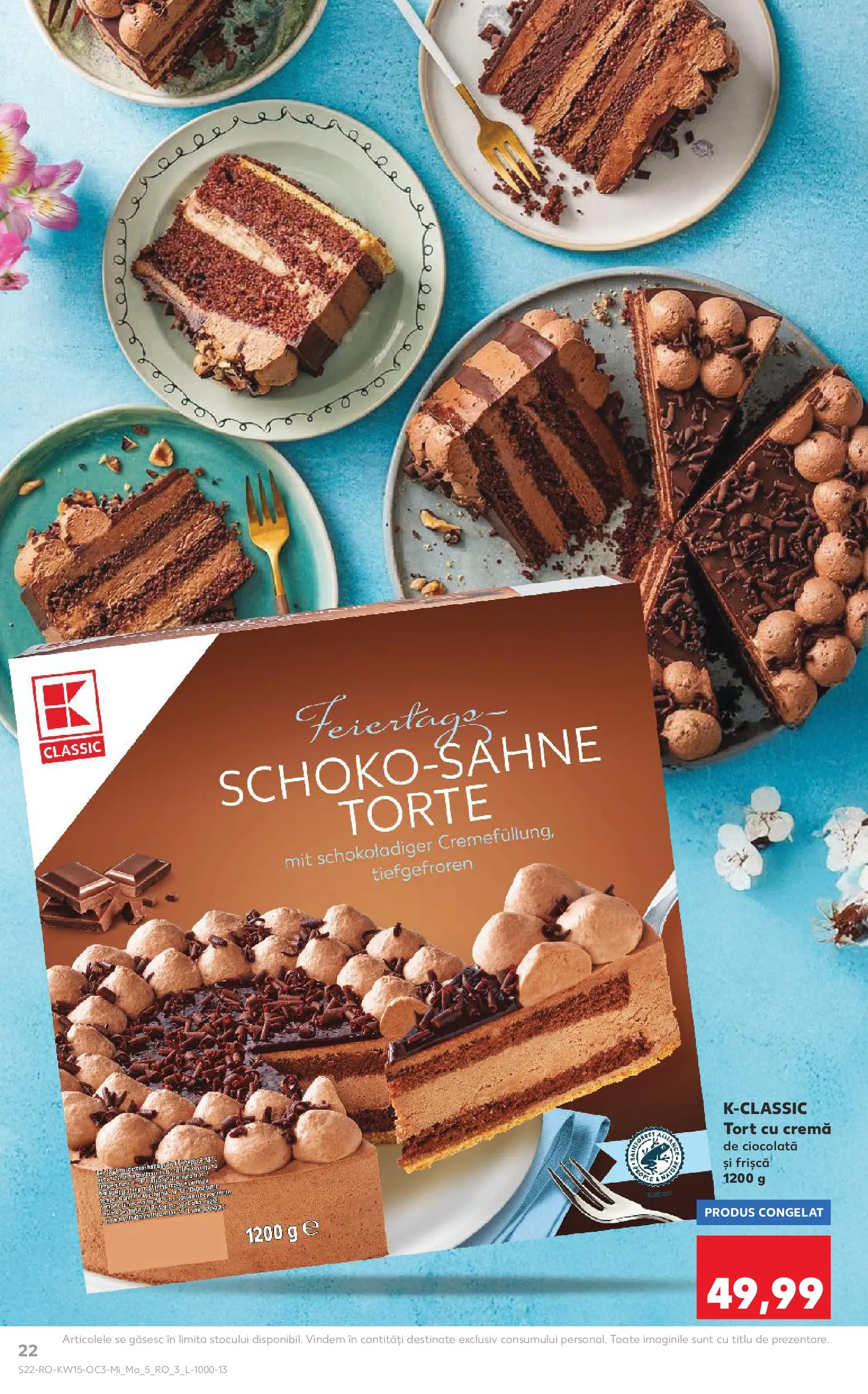 Catalog Kaufland 8 - 13 Aprilie 2026 | Pagina 22 | Produse: Tort, Cremă, Ciocolată, Frișcă
