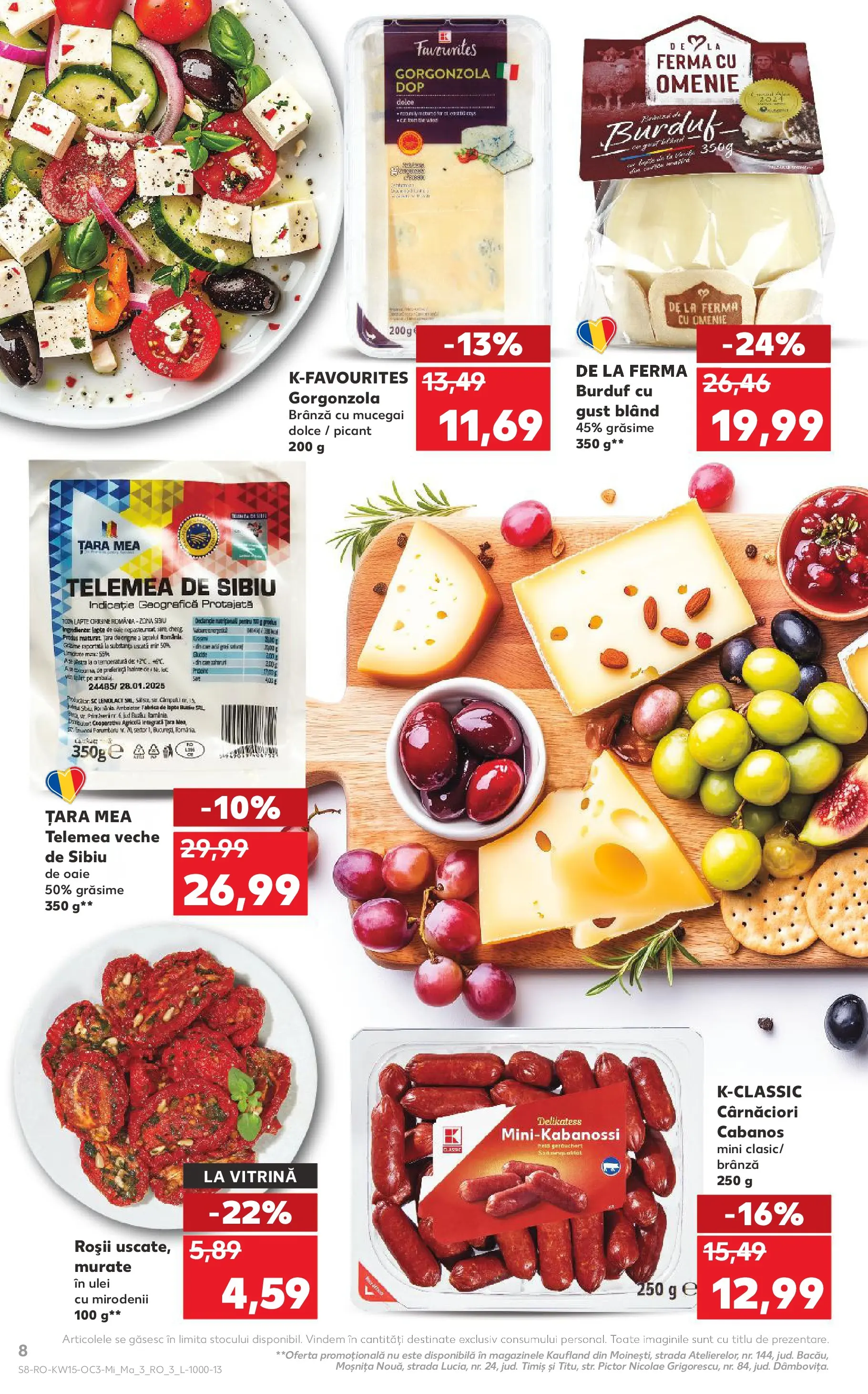 Catalog Kaufland 8 - 13 Aprilie 2026 | Pagina 8 | Produse: Brânză cu mucegai, Gorgonzola, Ulei, Roșii