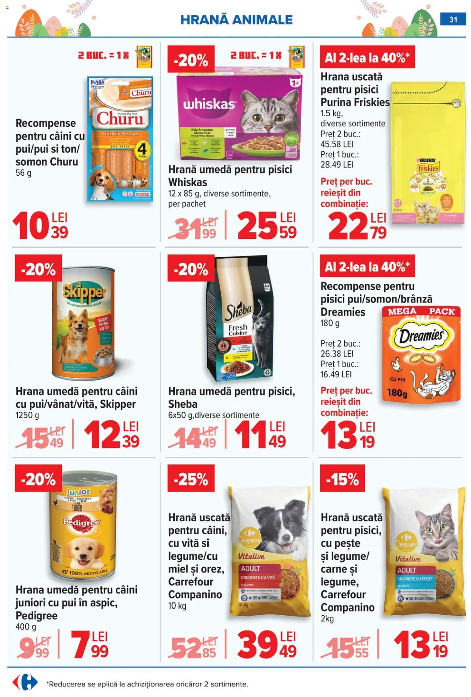 Catalog Carrefour 6 - 13 Aprilie 2026 | Pagina 33 | Produse: Unt, Ciocolată, Bourbon, Stafide