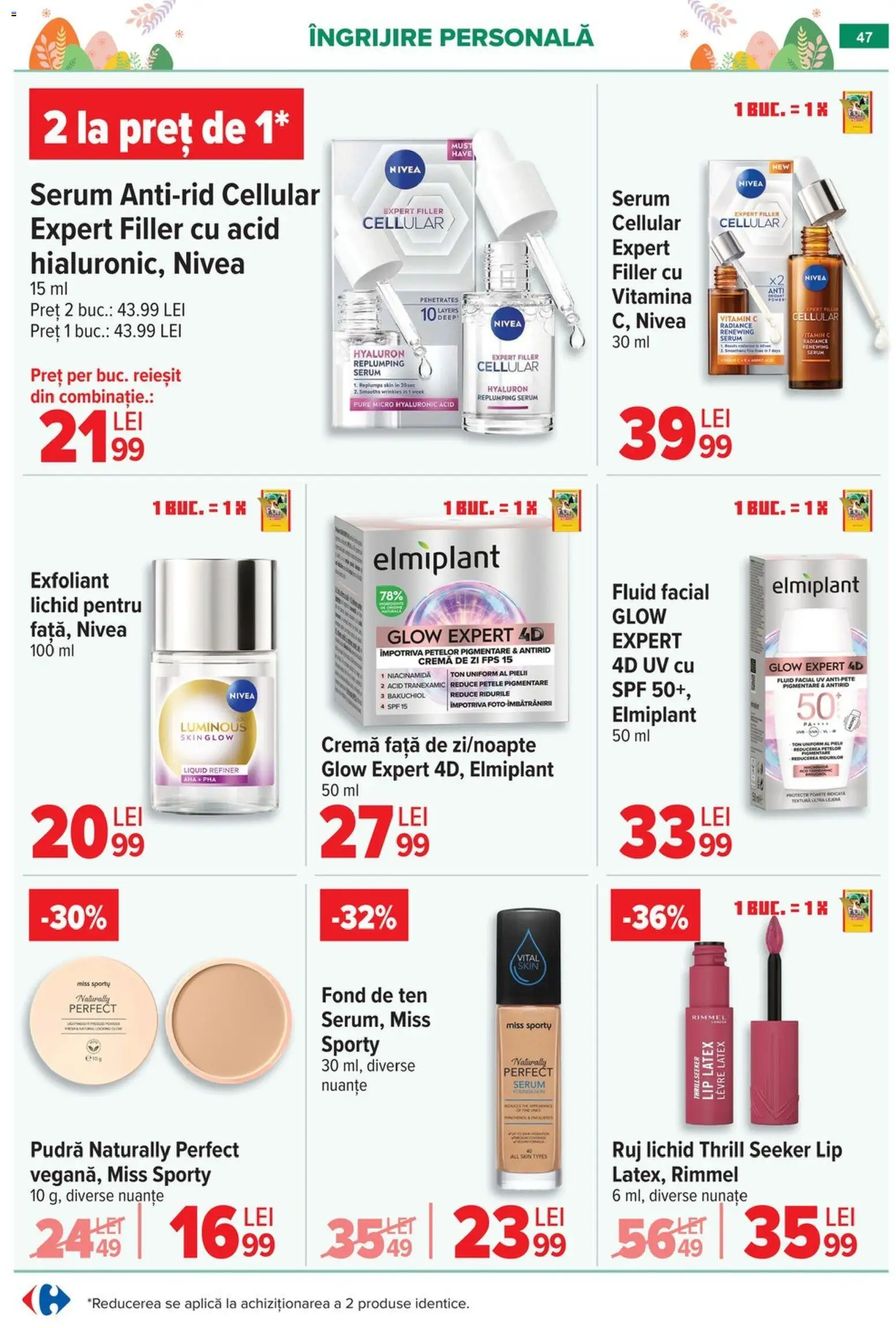 Catalog Carrefour 6 - 13 Aprilie 2026 | Pagina 49 | Produse: Serum, Apă micelară, Pastă de dinți, Apă