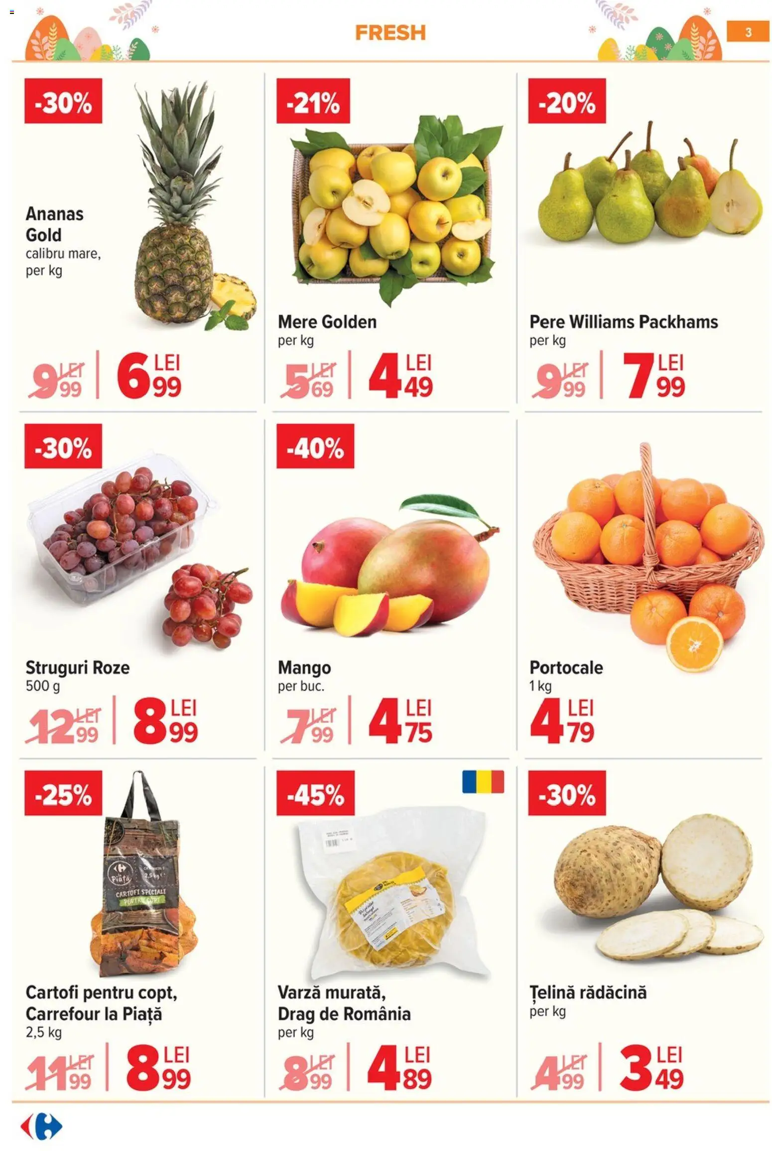 Catalog Carrefour 6 - 13 Aprilie 2026 | Pagina 5 | Produse: Carcasă, Ouă, Făină, Zahăr