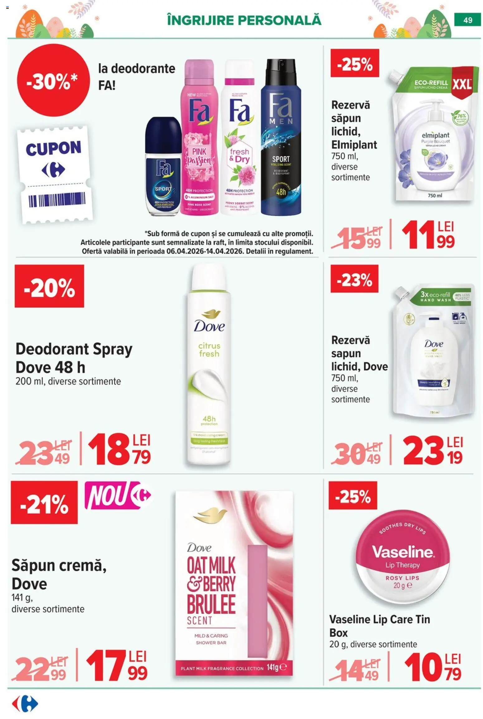 Catalog Carrefour 6 - 13 Aprilie 2026 | Pagina 51 | Produse: Vopsea, Balsam, Mască de păr, Șampon uscat