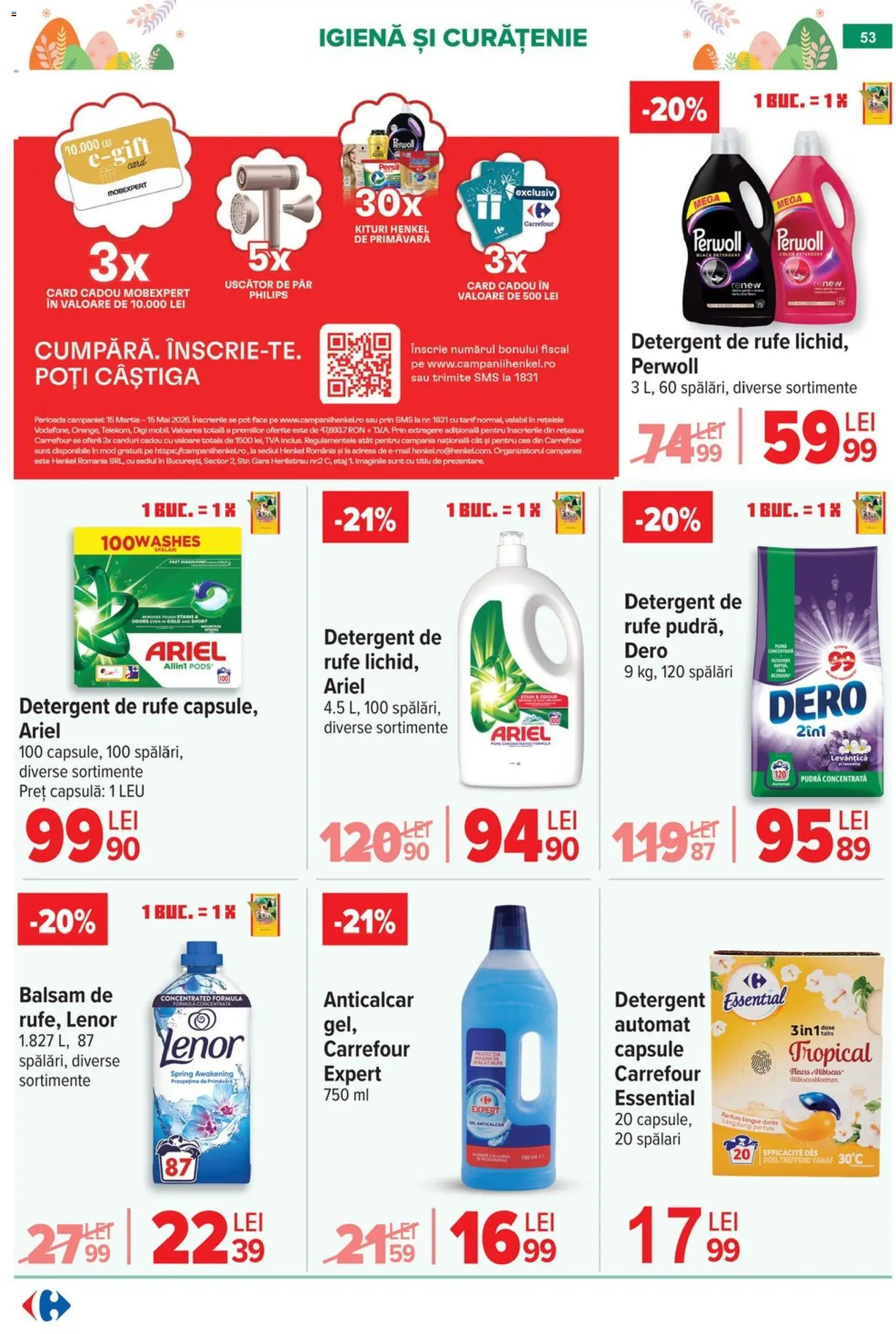 Catalog Carrefour 6 - 13 Aprilie 2026 | Pagina 55 | Produse: Săpun, Deodorant, Săpun lichid, Rezervă săpun