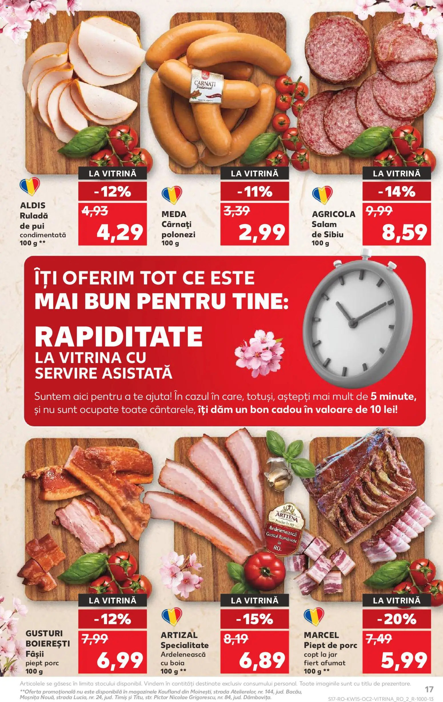 Catalog Kaufland 8 - 13 Aprilie 2026 | Pagina 17 | Produse: Hacıyatmaz Kedi Oyuncağı, Vitrină, Salam, Cârnați