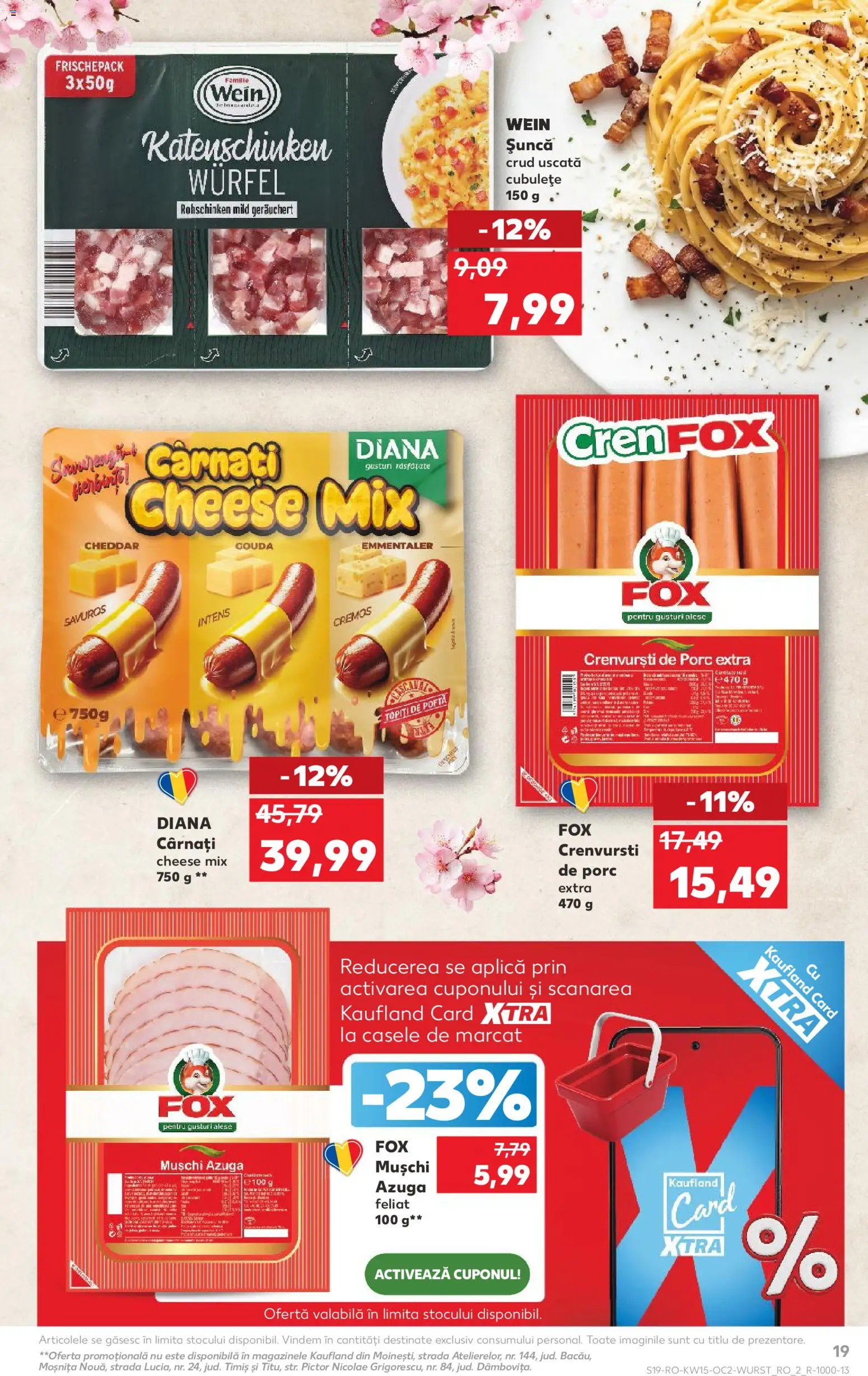 Catalog Kaufland 8 - 13 Aprilie 2026 | Pagina 19 | Produse: Crenvurști, Șuncă, Gouda, Cârnați