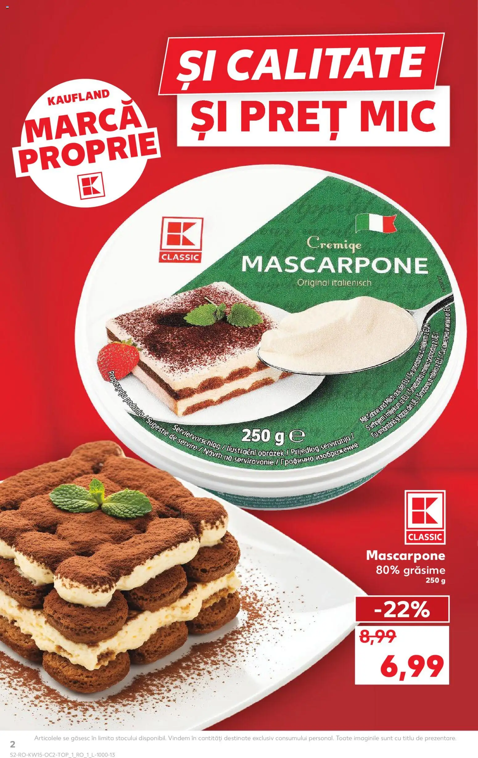 Catalog Kaufland 8 - 13 Aprilie 2026 | Pagina 2 | Produse: Mascarpone