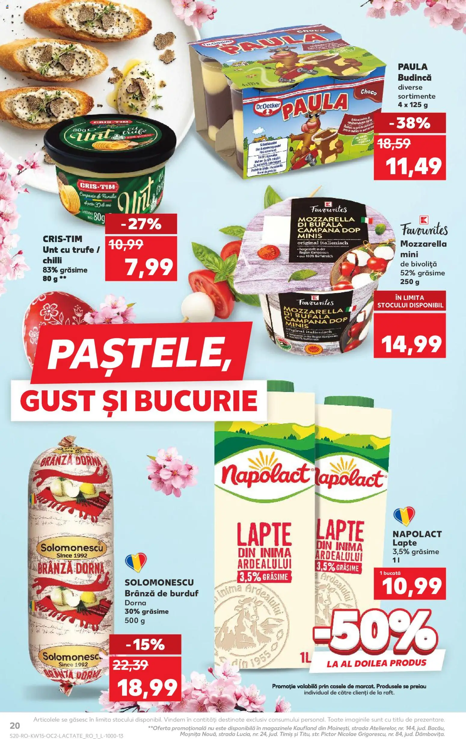 Catalog Kaufland 8 - 13 Aprilie 2026 | Pagina 20 | Produse: Chilli, Raft, Mozzarella, Lapte