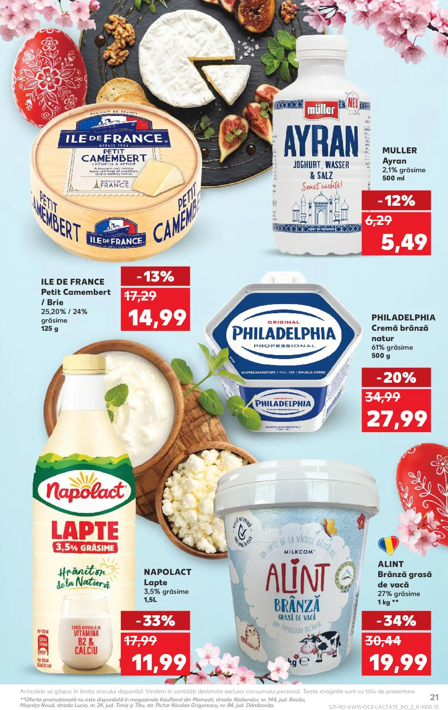 Catalog Kaufland 8 - 13 Aprilie 2026 | Pagina 21 | Produse: Lapte, Brânză, Cremă