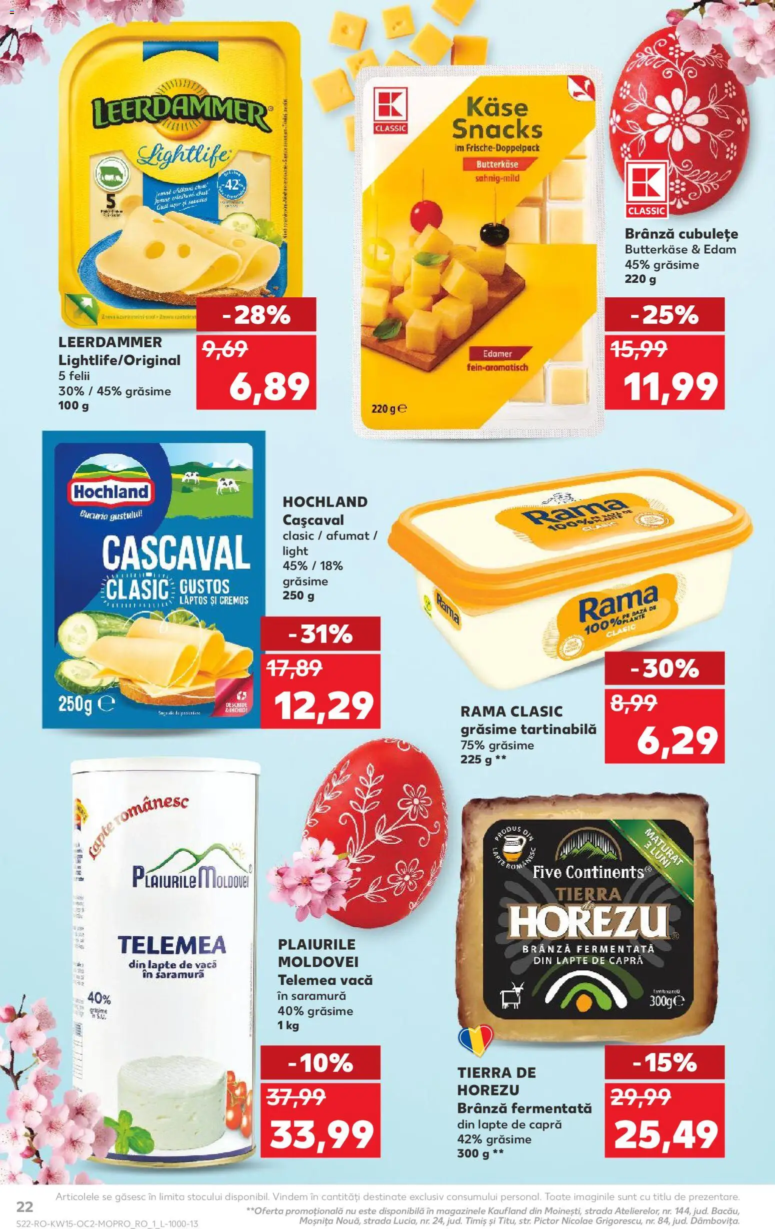 Catalog Kaufland 8 - 13 Aprilie 2026 | Pagina 22 | Produse: Cașcaval, Lapte, Brânză