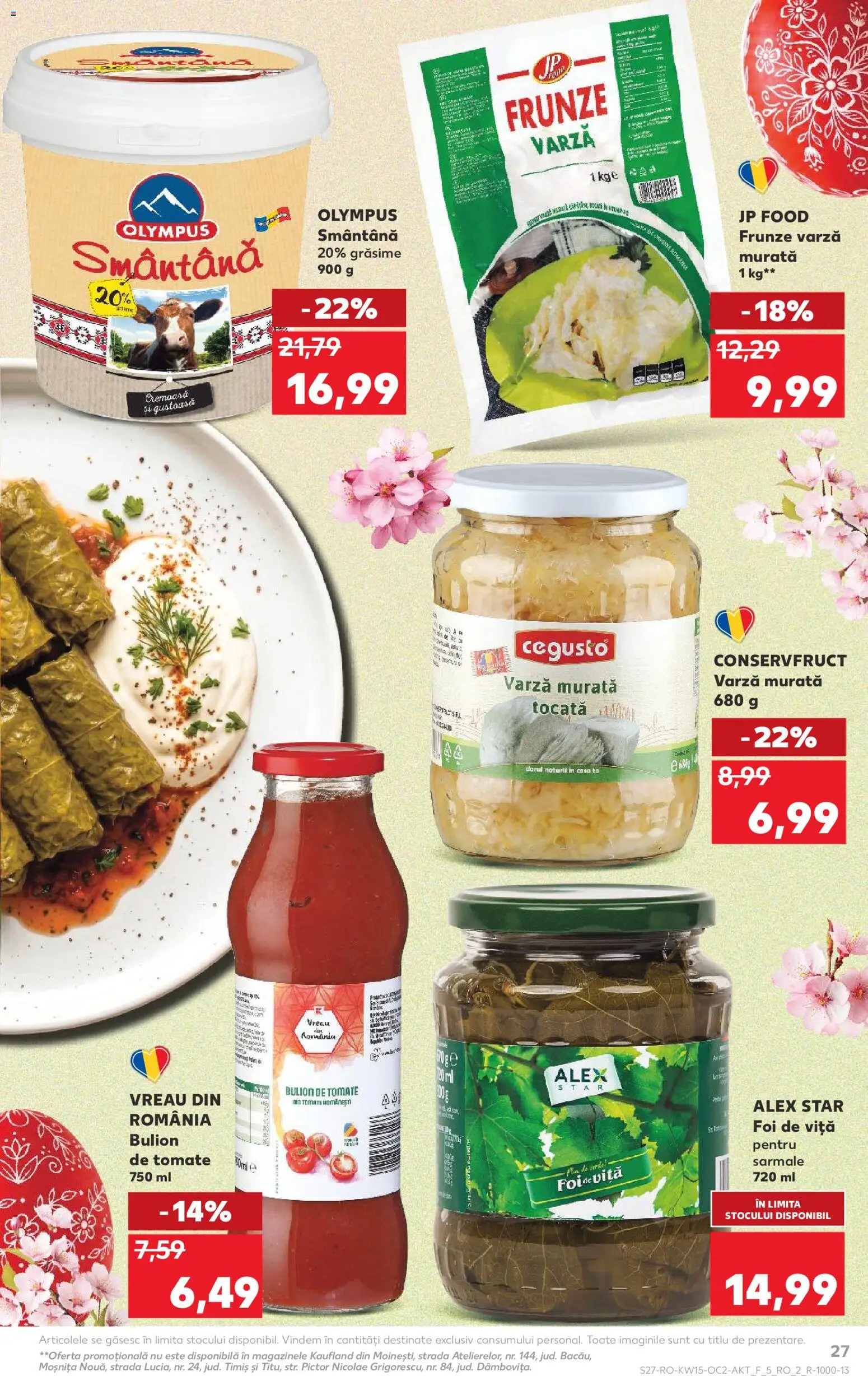 Catalog Kaufland 8 - 13 Aprilie 2026 | Pagina 27 | Produse: Varză, Smântână