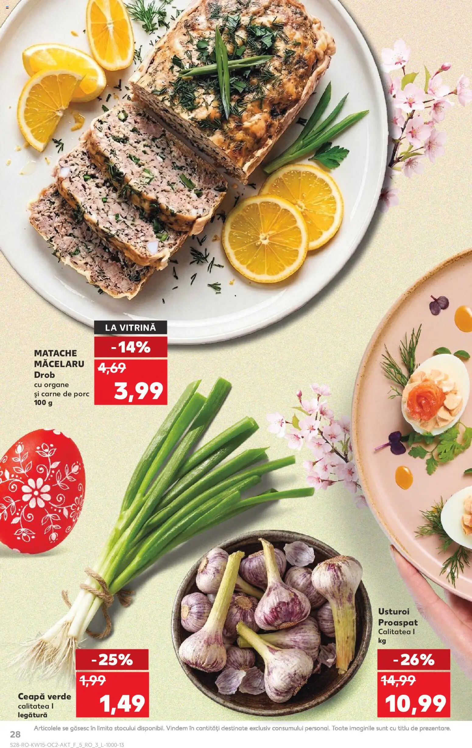 Catalog Kaufland 8 - 13 Aprilie 2026 | Pagina 28 | Produse: Vitrină, Carne De Porc, Ceapă, Usturoi