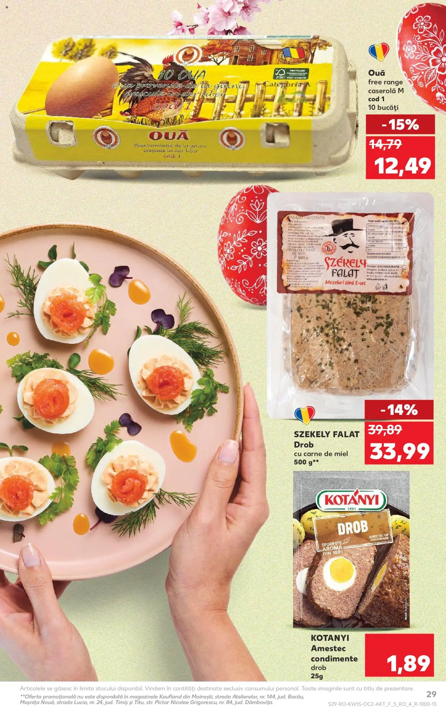 Catalog Kaufland 8 - 13 Aprilie 2026 | Pagina 29 | Produse: Ouă, Condimente