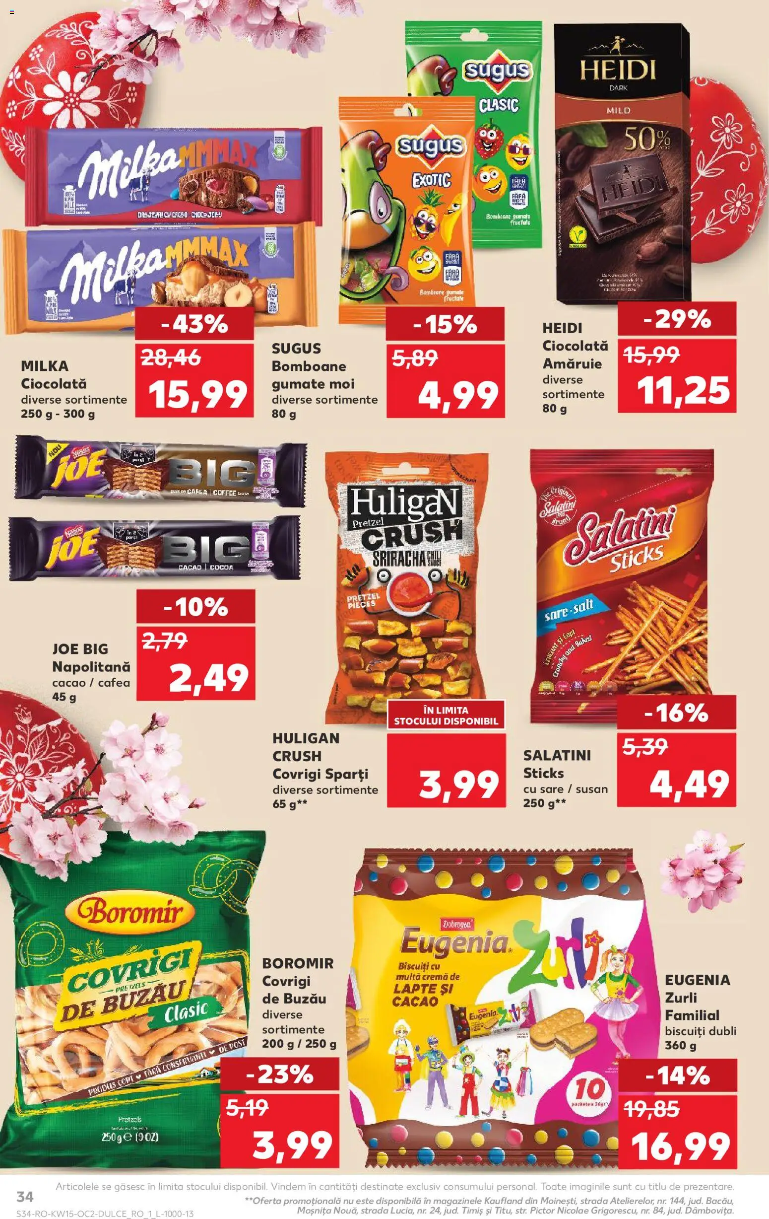 Catalog Kaufland 8 - 13 Aprilie 2026 | Pagina 34 | Produse: Lapte, Ciocolată, Bomboane, Cacao