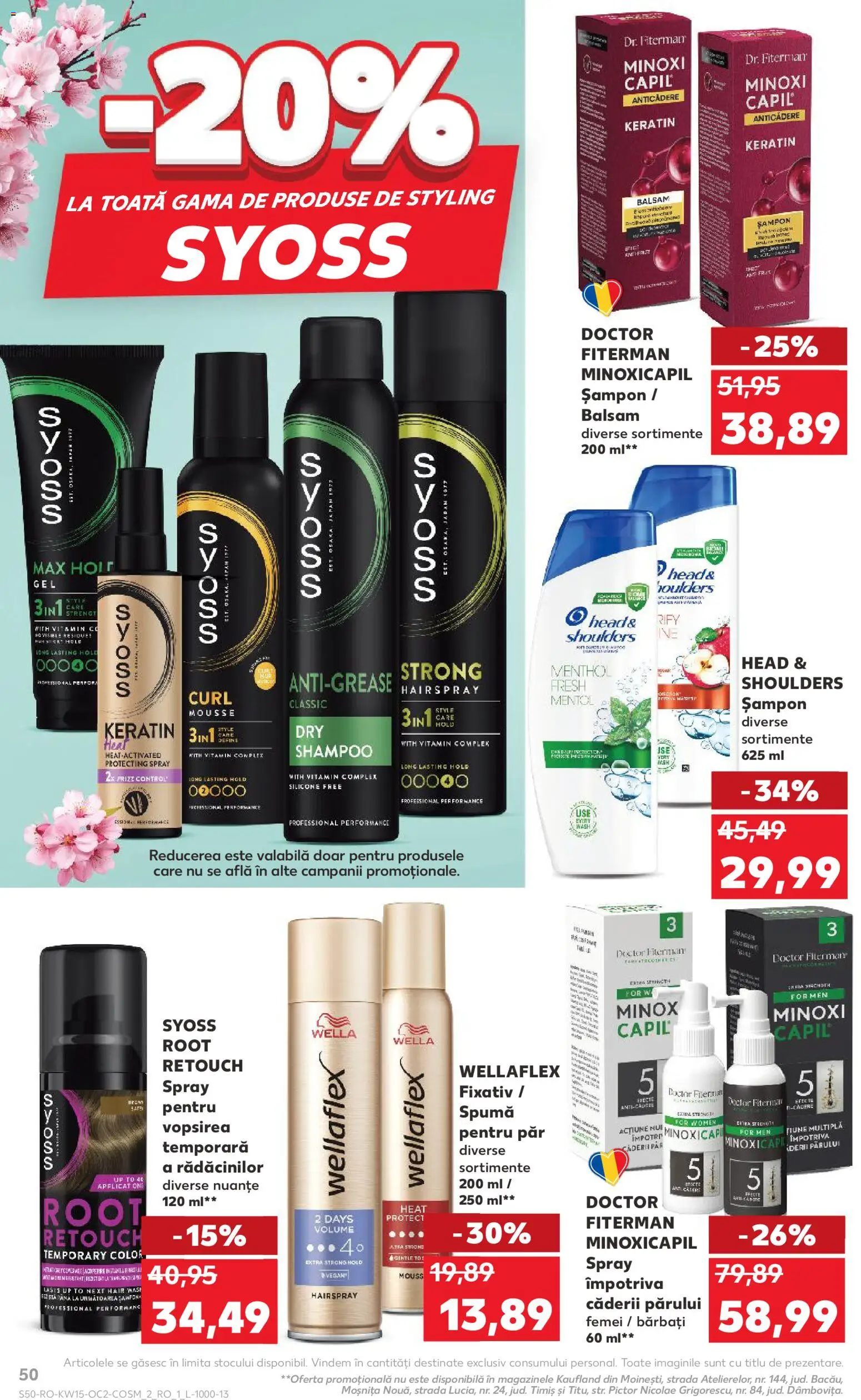 Catalog Kaufland 8 - 13 Aprilie 2026 | Pagina 50 | Produse: Spumă pentru păr, Șampon, Balsam, Șampon uscat