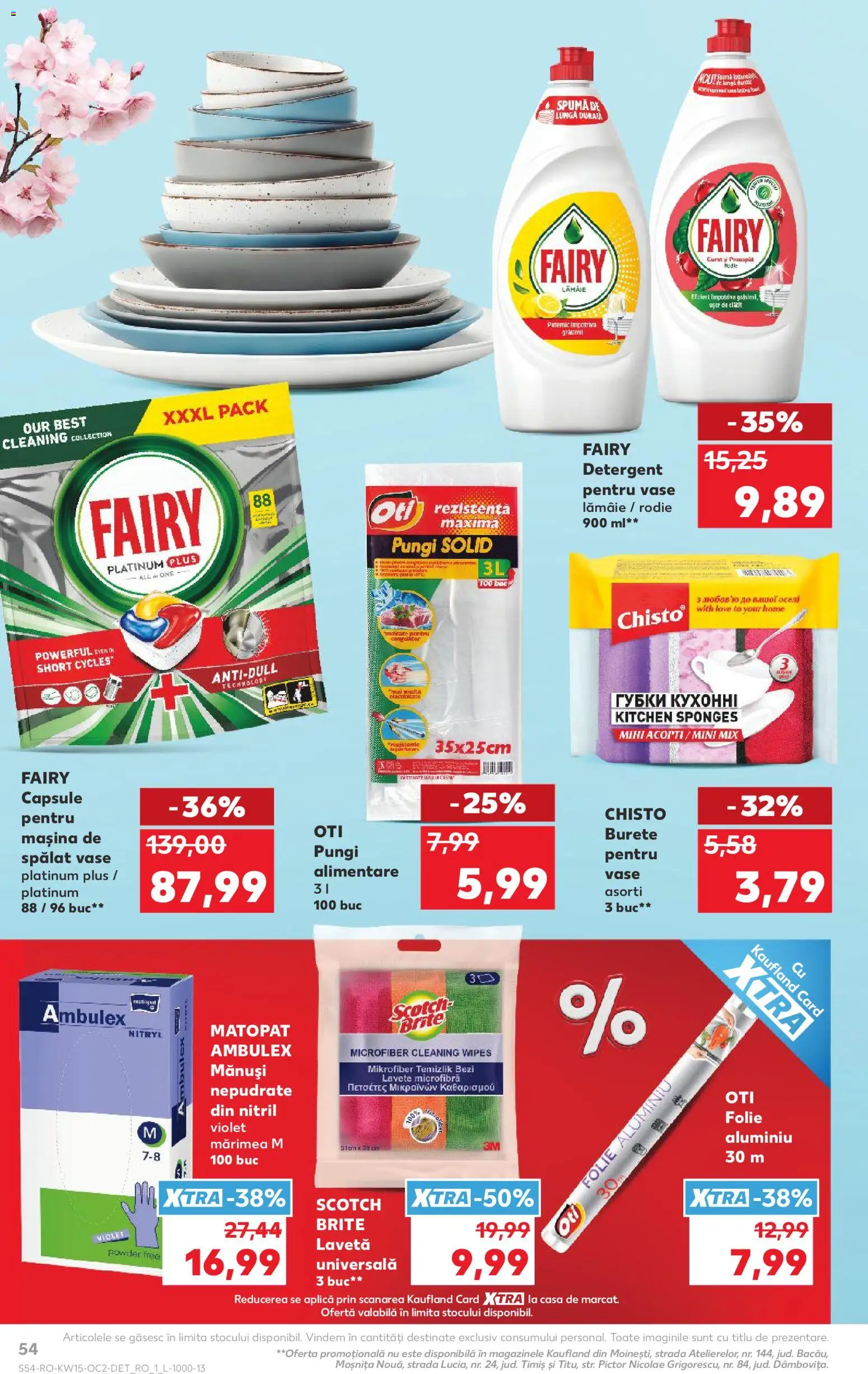 Catalog Kaufland 8 - 13 Aprilie 2026 | Pagina 54 | Produse: Mașină De Spălat Vase, Burete, Lavete, Capsule pentru mașina de spălat