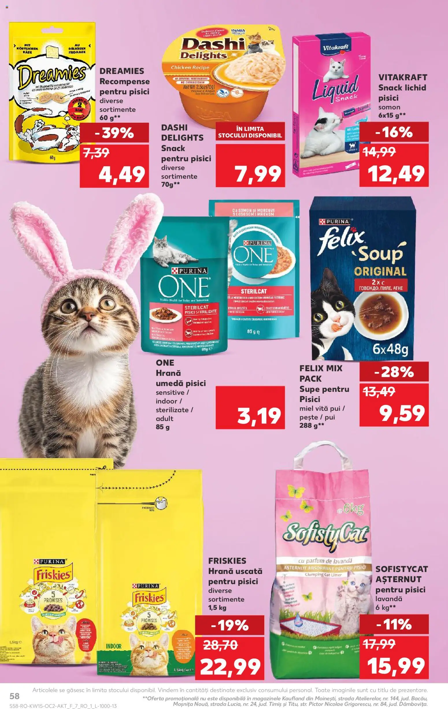 Catalog Kaufland 8 - 13 Aprilie 2026 | Pagina 58 | Produse: Hacıyatmaz Kedi Oyuncağı, Parfum, Pește