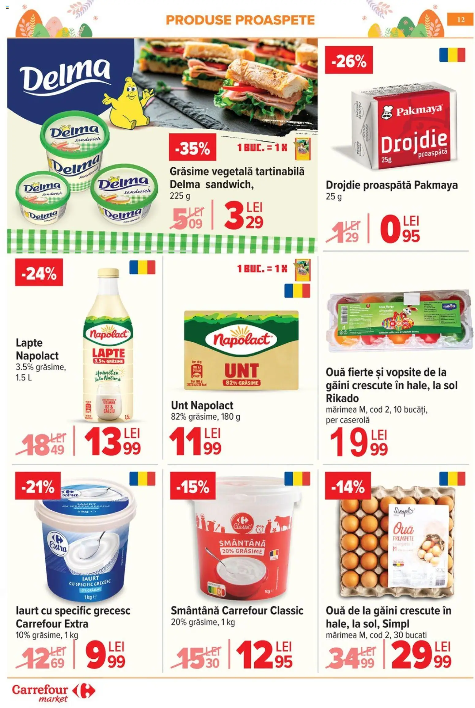Catalog Carrefour 6 - 13 Aprilie 2026 | Pagina 12 | Produse: Suc, Făină, Roșii, Castraveți