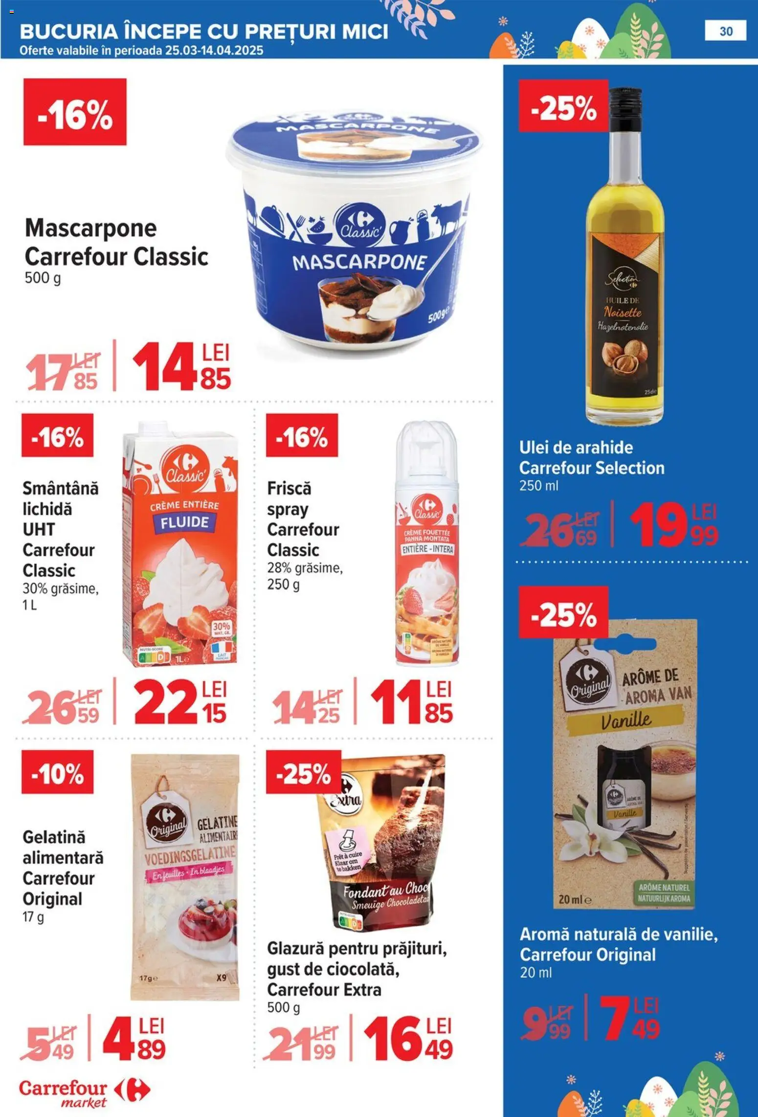 Catalog Carrefour 6 - 13 Aprilie 2026 | Pagina 31 | Produse: Masă, Pate, Mici, Ciocolată