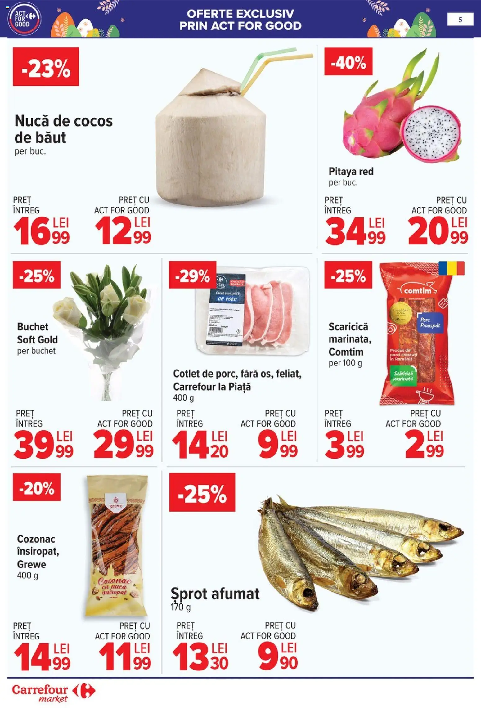 Catalog Carrefour 6 - 13 Aprilie 2026 | Pagina 5 | Produse: Varză, Ardei, Carne tocată, Stafide