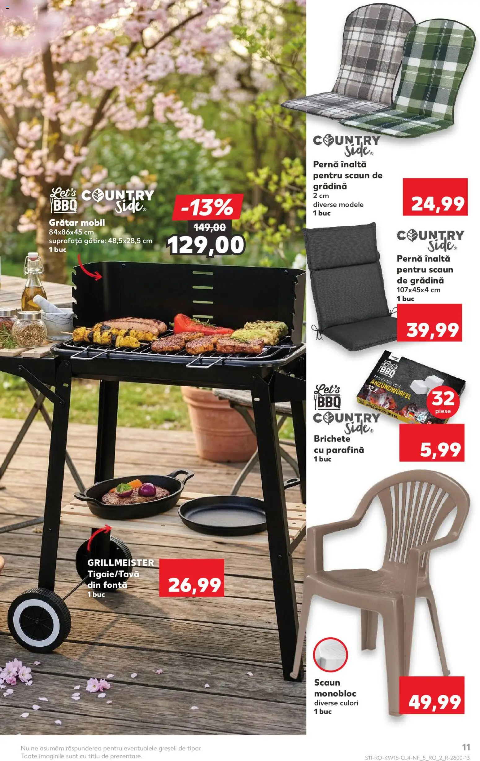 Catalog Kaufland 8 - 13 Aprilie 2026 | Pagina 11 | Produse: Grill, Pernă, Grătar, Scaun