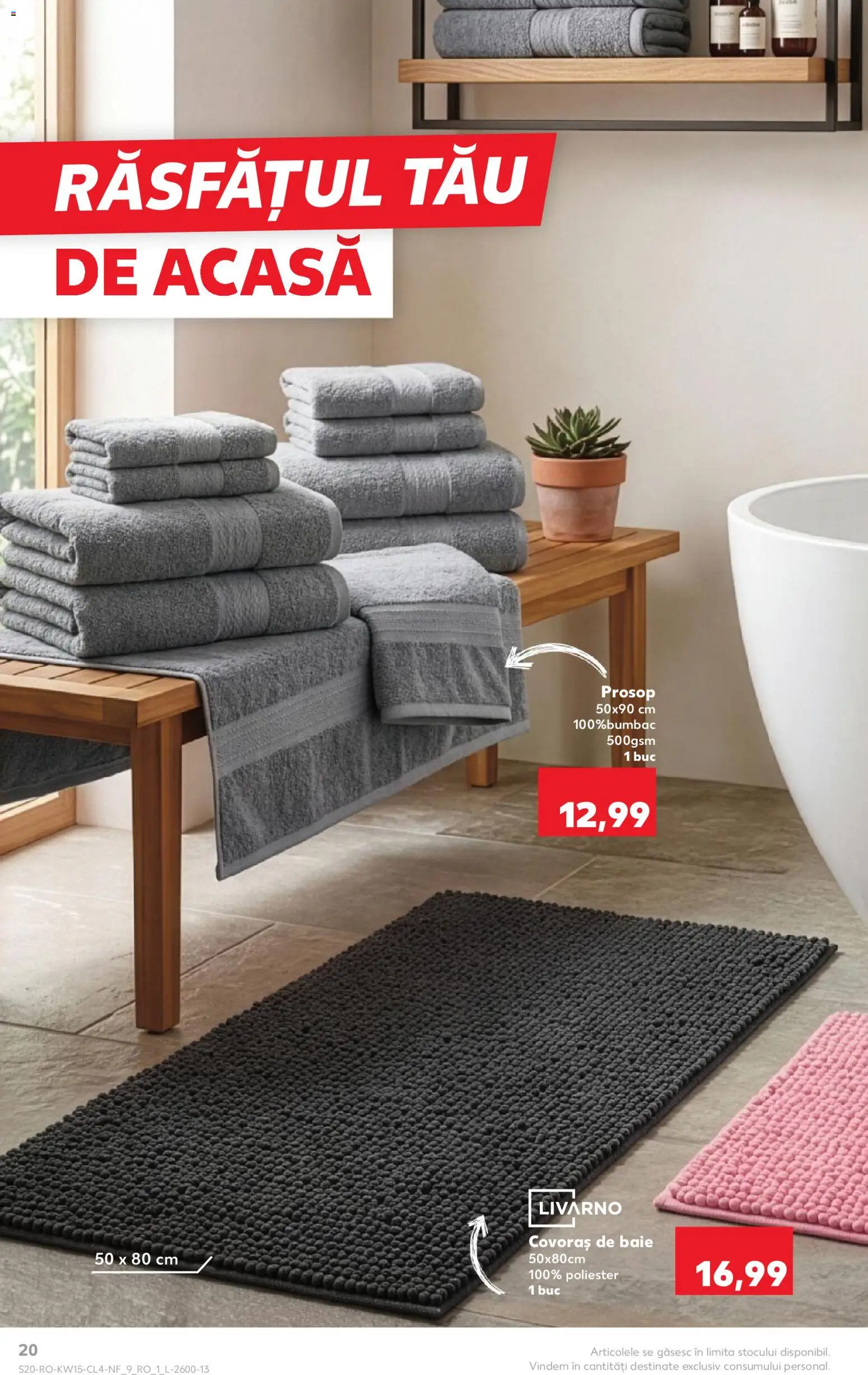 Catalog Kaufland 8 - 13 Aprilie 2026 | Pagina 20 | Produse: Covoraș de baie