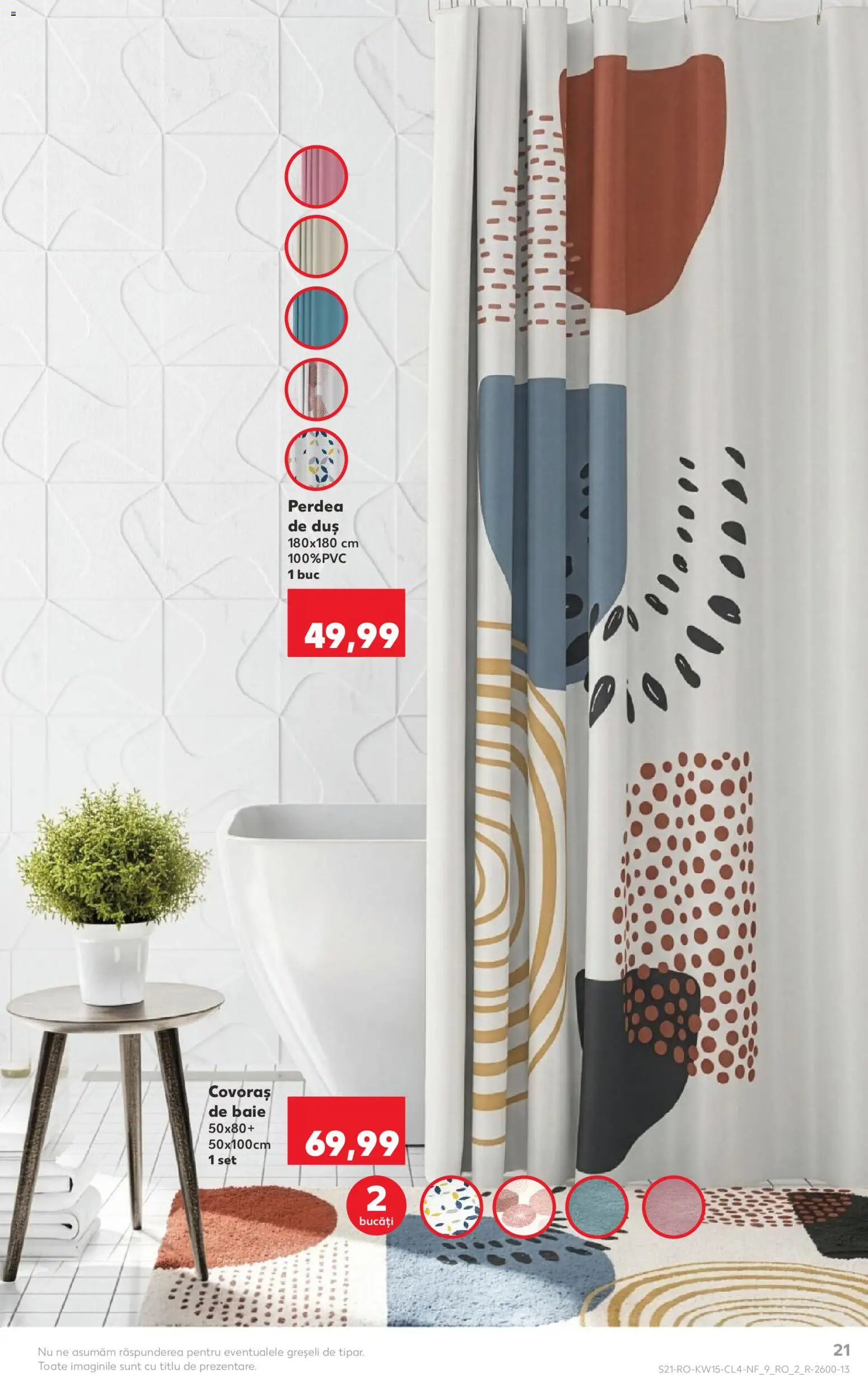 Catalog Kaufland 8 - 13 Aprilie 2026 | Pagina 21 | Produse: Duș, Perdea, Covoraș de baie