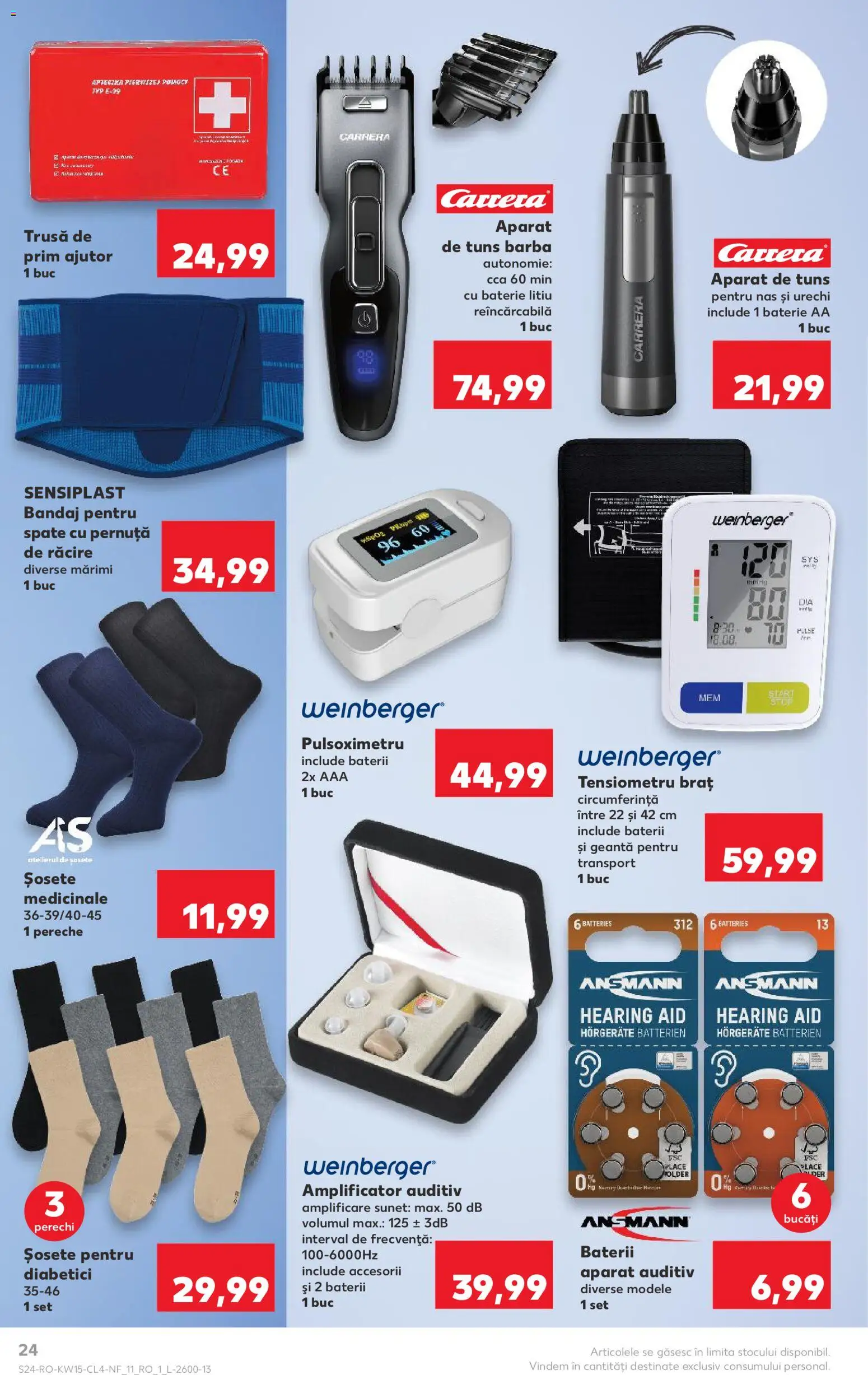 Catalog Kaufland 8 - 13 Aprilie 2026 | Pagina 24 | Produse: Tensiometru, Monitor, Baterie, Șosete