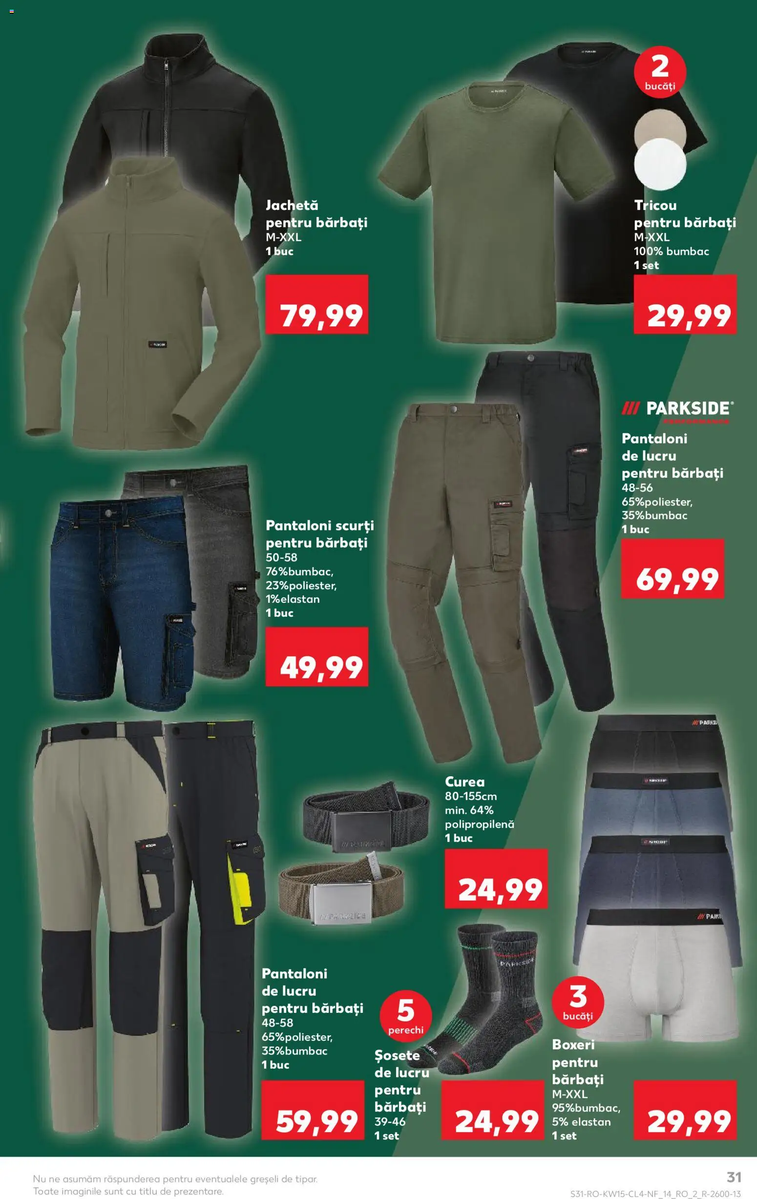 Catalog Kaufland 8 - 13 Aprilie 2026 | Pagina 31 | Produse: Kestane, Tricou, Pantaloni scurți, Șosete