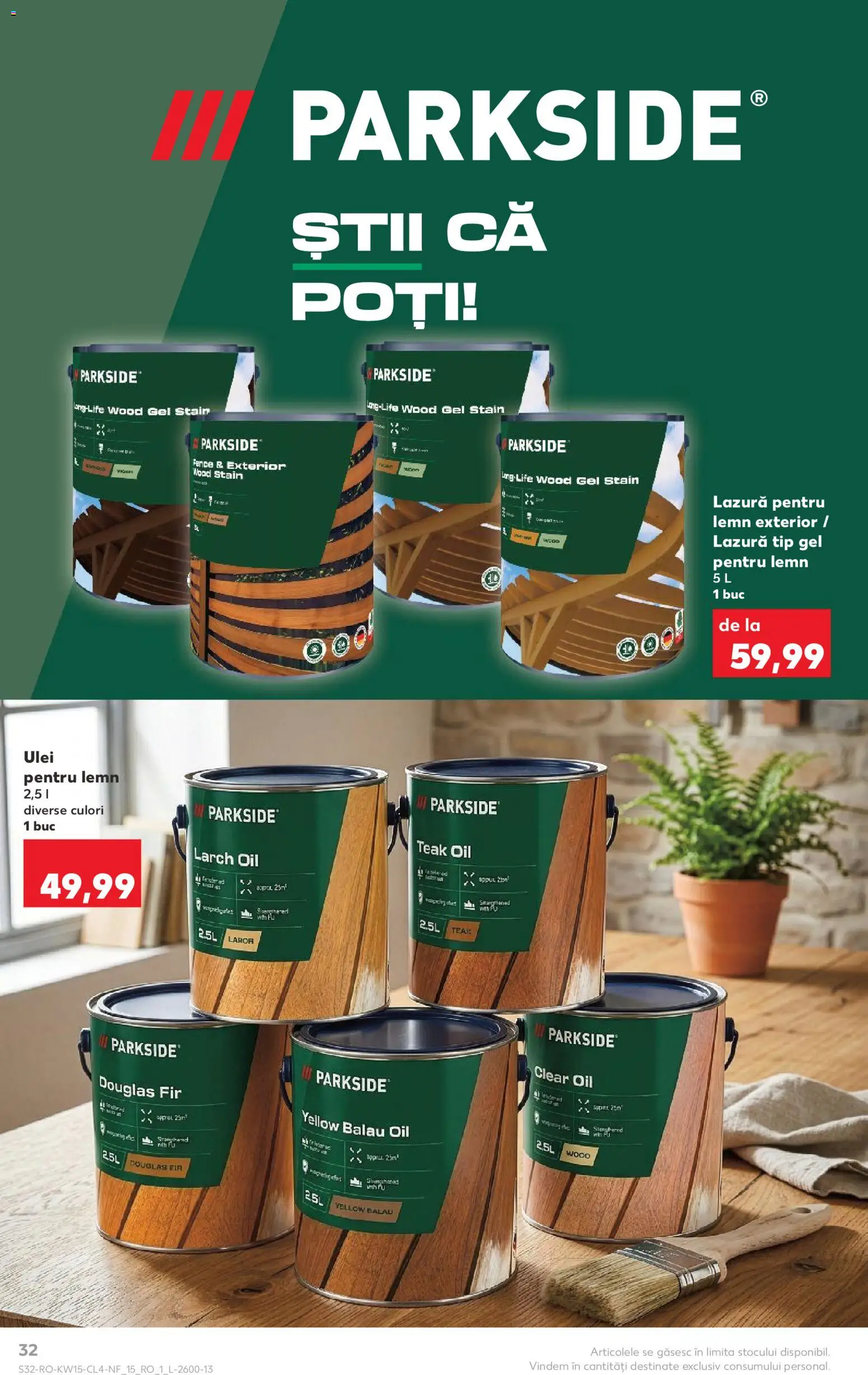 Catalog Kaufland 8 - 13 Aprilie 2026 | Pagina 32 | Produse: Ulei, Lazură