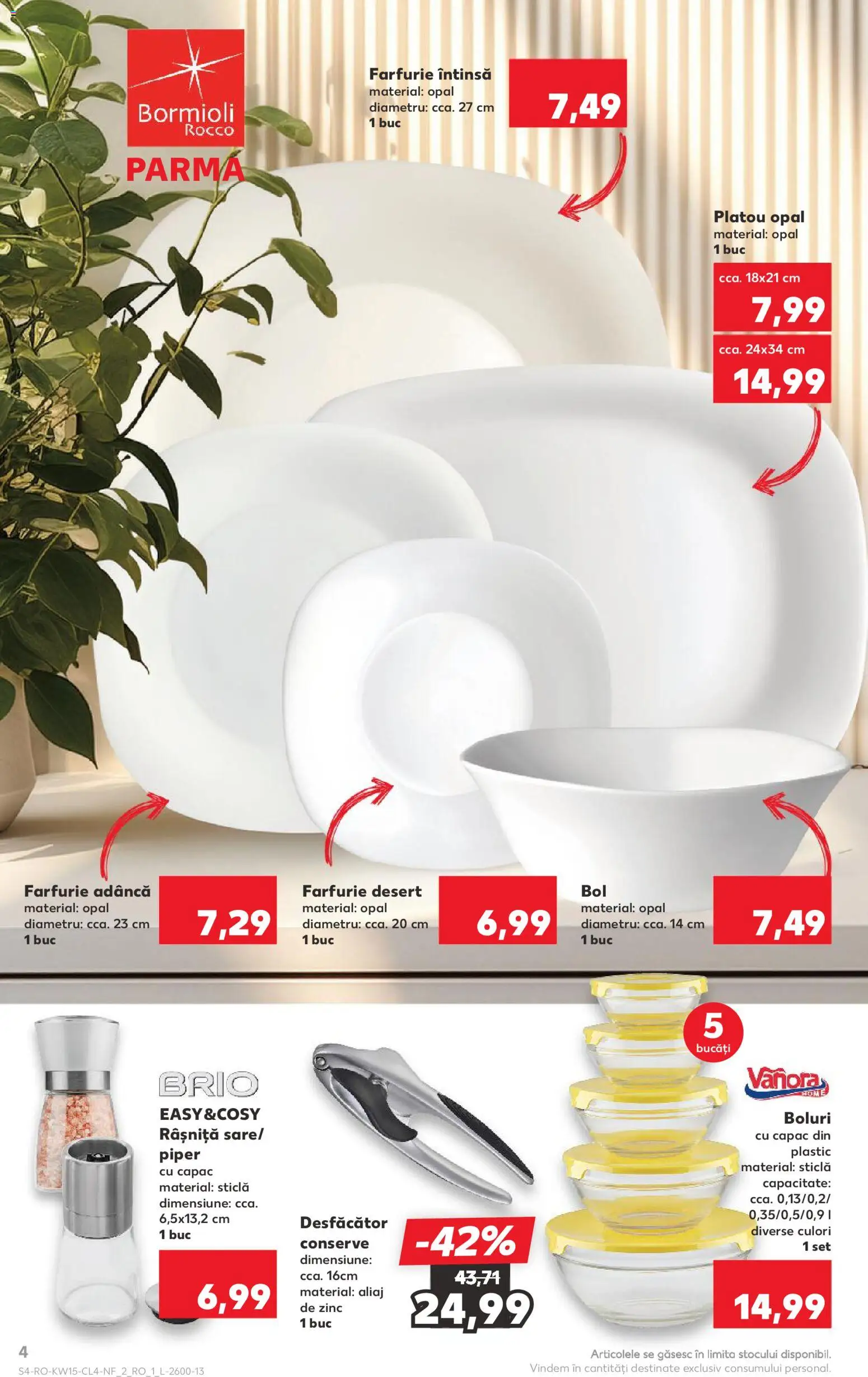 Catalog Kaufland 8 - 13 Aprilie 2026 | Pagina 4 | Produse: Bol, Farfurie, Piper