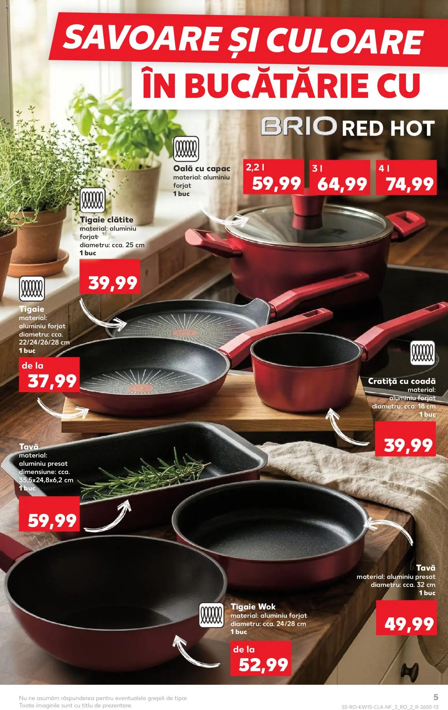 Catalog Kaufland 8 - 13 Aprilie 2026 | Pagina 5 | Produse: Tigaie, Cratiță, Oală, Bucătărie