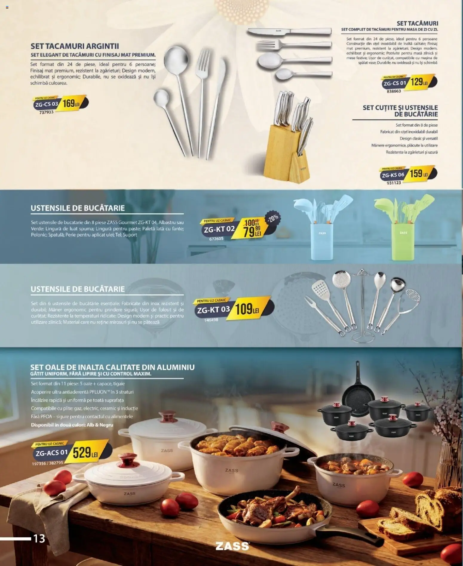 Catalog Selgros 9 - 29 Aprilie 2026 | Pagina 14 | Produse: Tigaie, Zımba teli, Set oale, Bucătărie