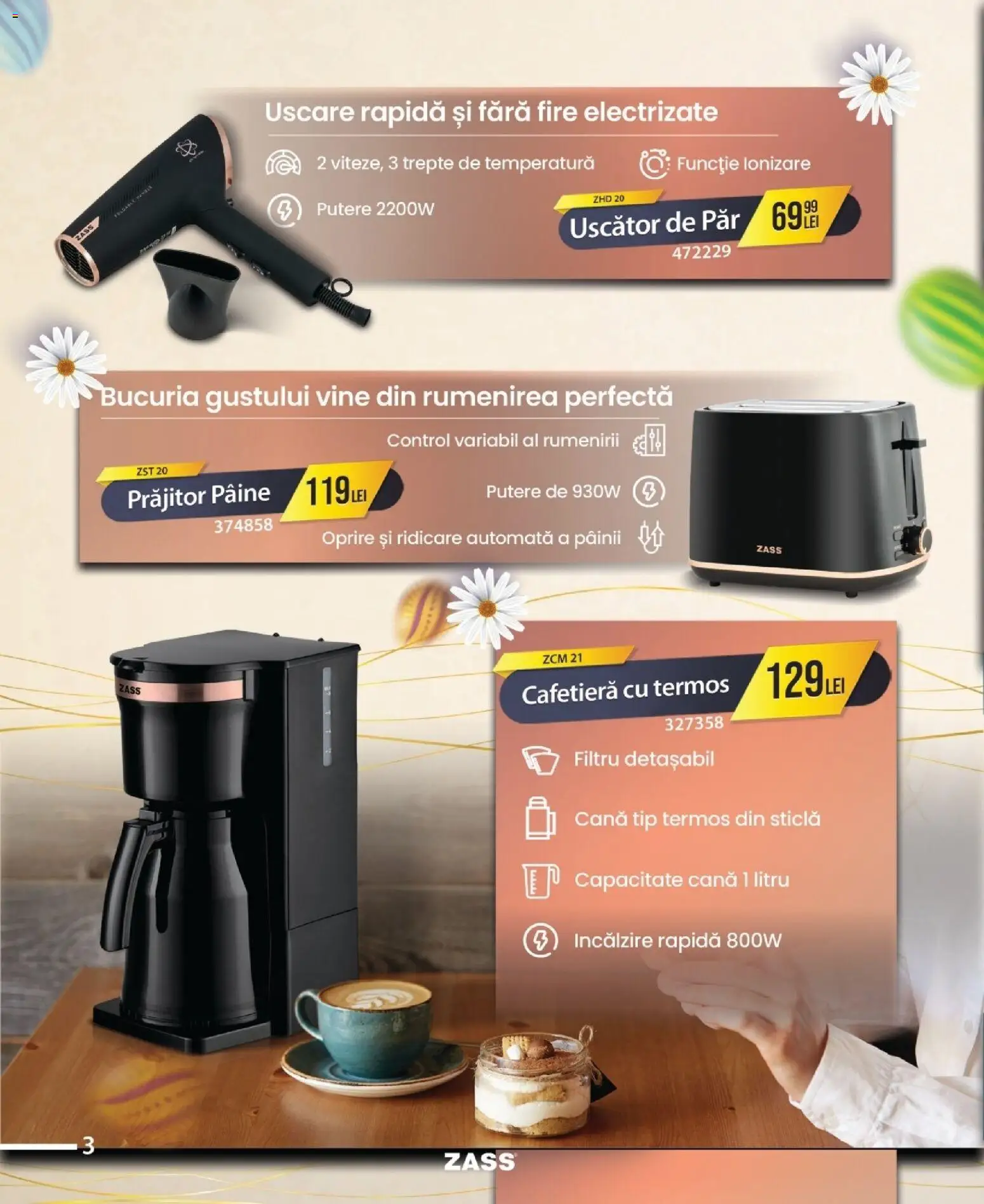 Catalog Selgros 9 - 29 Aprilie 2026 | Pagina 4 | Produse: Uscător, Cafetieră, Uscător De Păr, Pâine