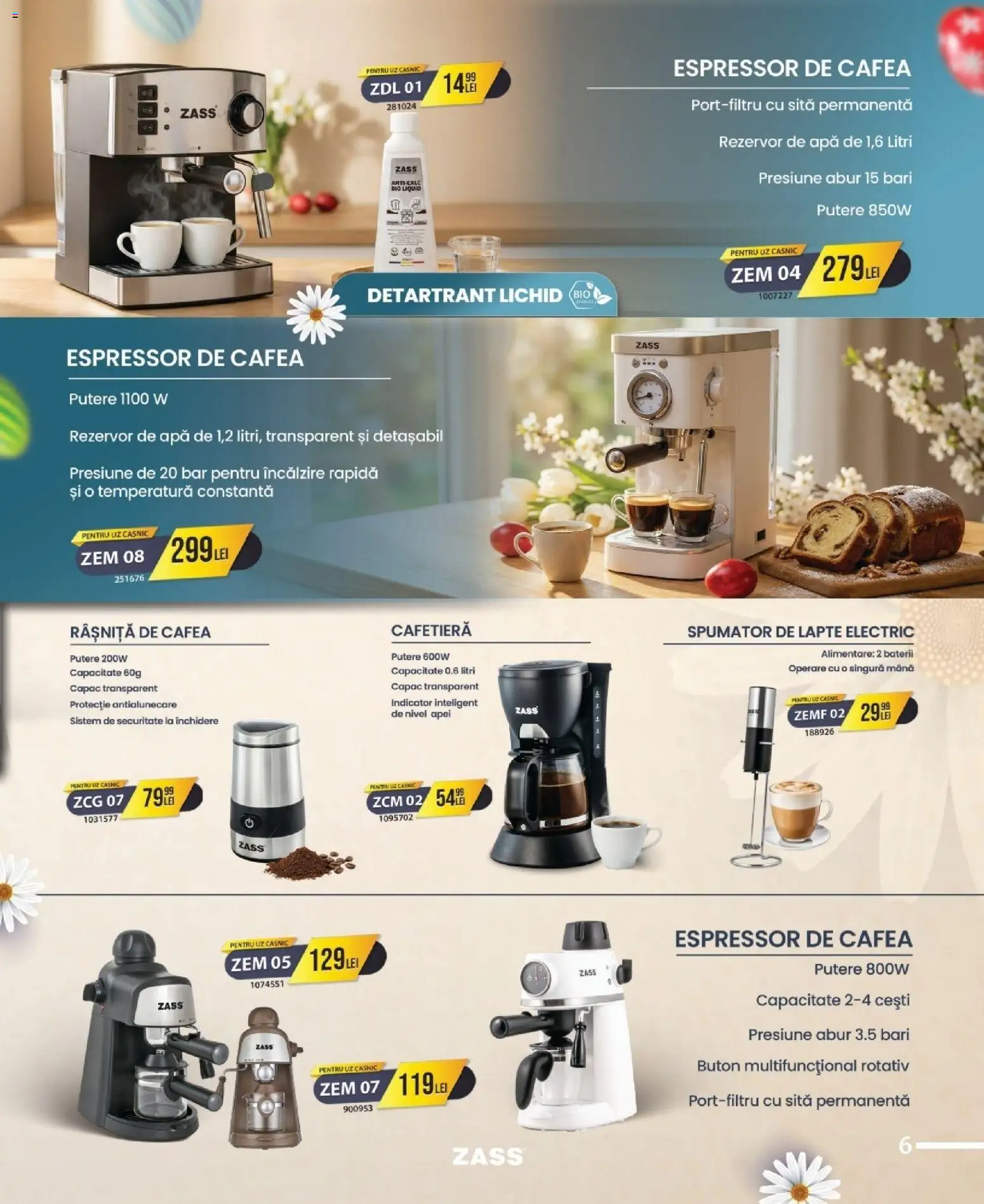 Catalog Selgros 9 - 29 Aprilie 2026 | Pagina 7 | Produse: Şerit ödül, Espressor, Cafetieră, Lapte