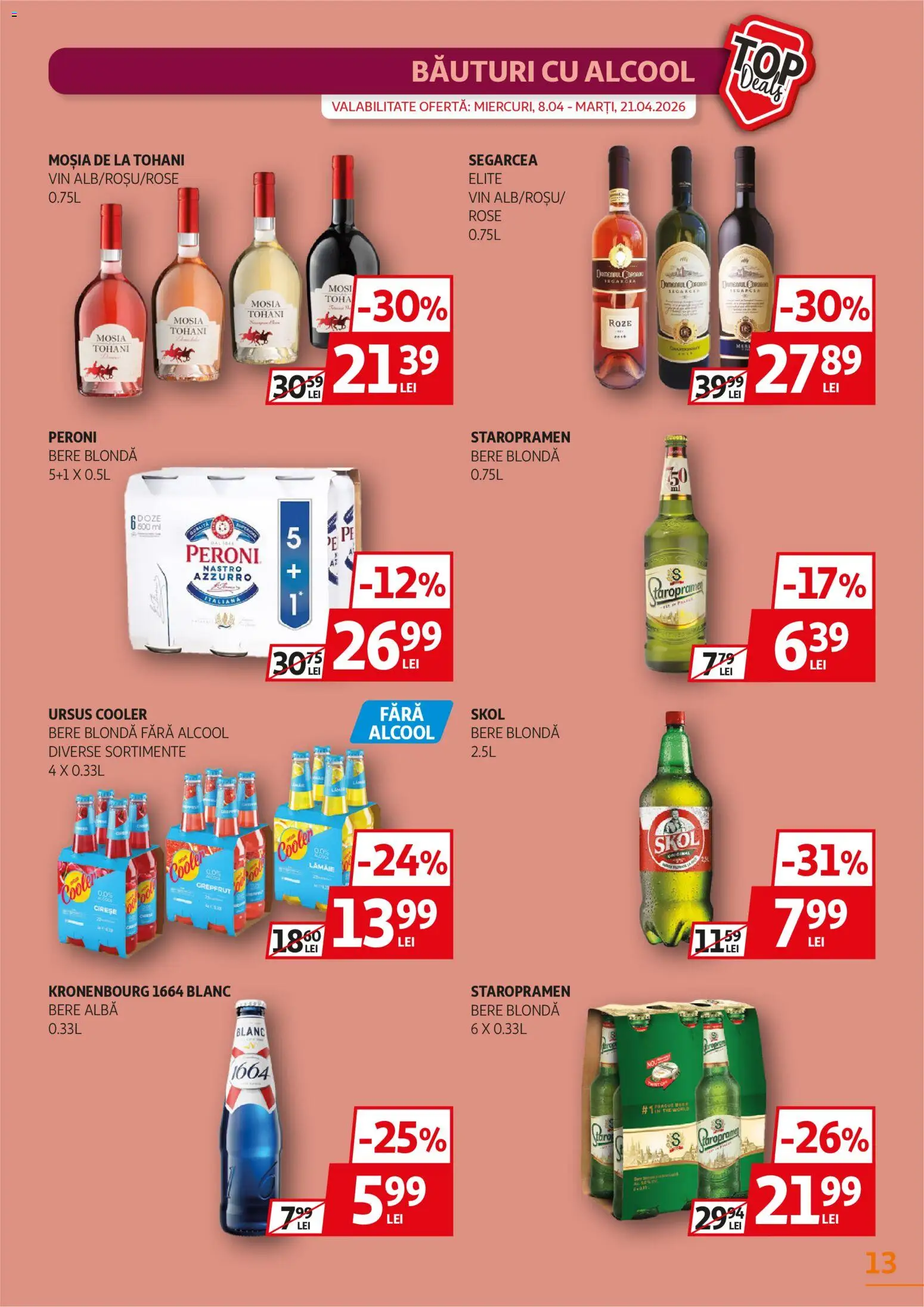 Catalog Auchan 8 - 20 Aprilie 2026 | Pagina 13 | Produse: Vin, Bere, Cireșe