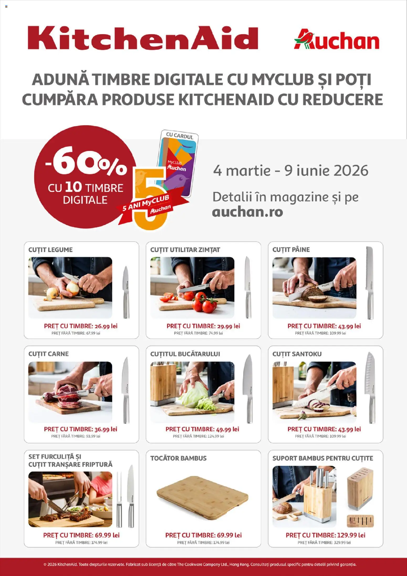 Catalog Auchan 8 - 20 Aprilie 2026 | Pagina 28 | Produse: Cuțit, Tocător, Pâine, Legume