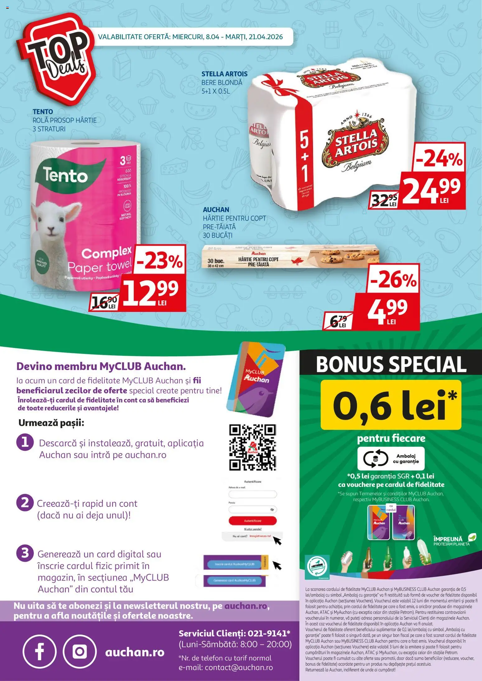 Catalog Auchan 8 - 20 Aprilie 2026 | Pagina 30 | Produse: Telefon, Bere
