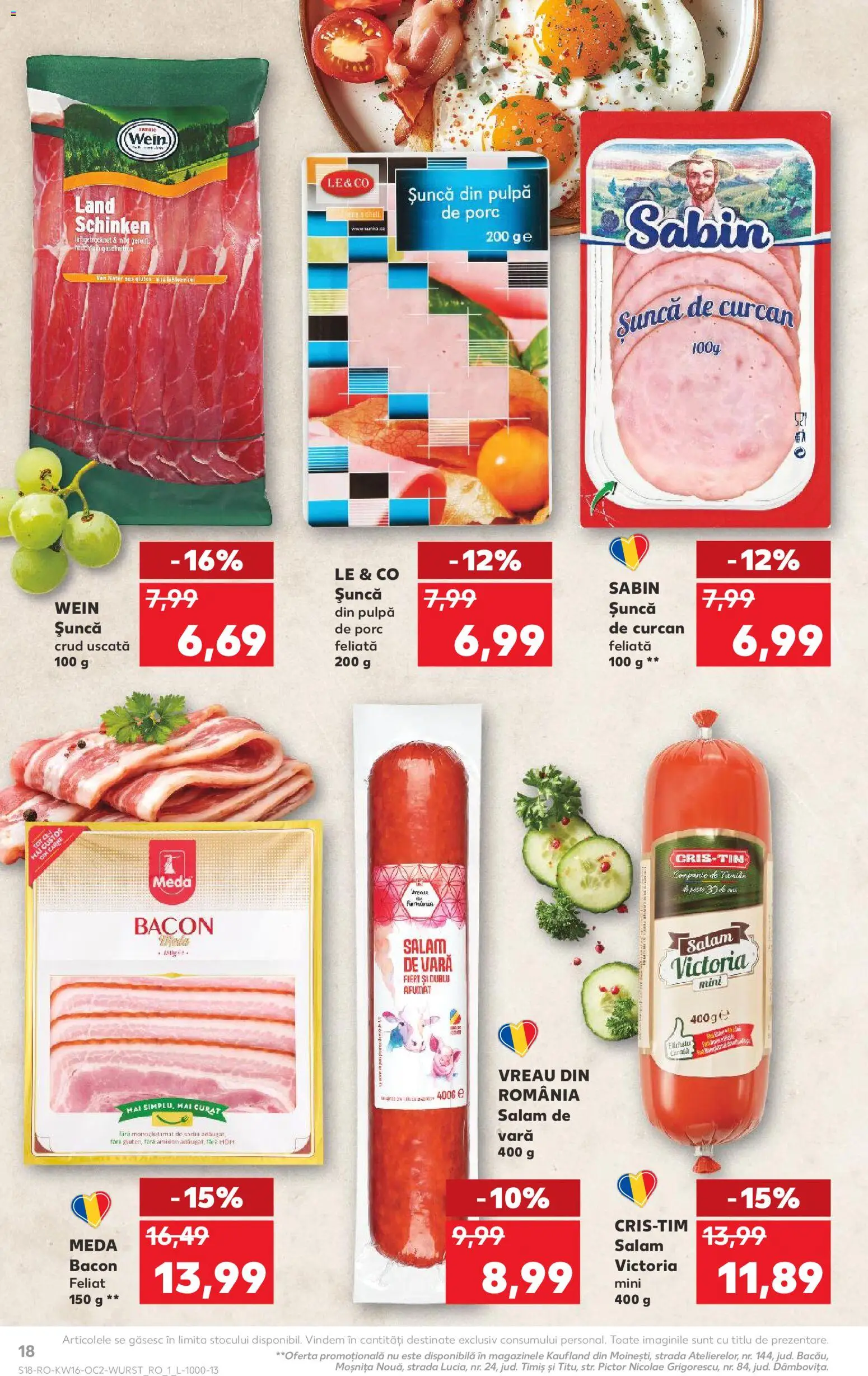Catalog Kaufland 15 - 20 Aprilie 2026 | Pagina 18 | Produse: Bacon, Salam, Șuncă