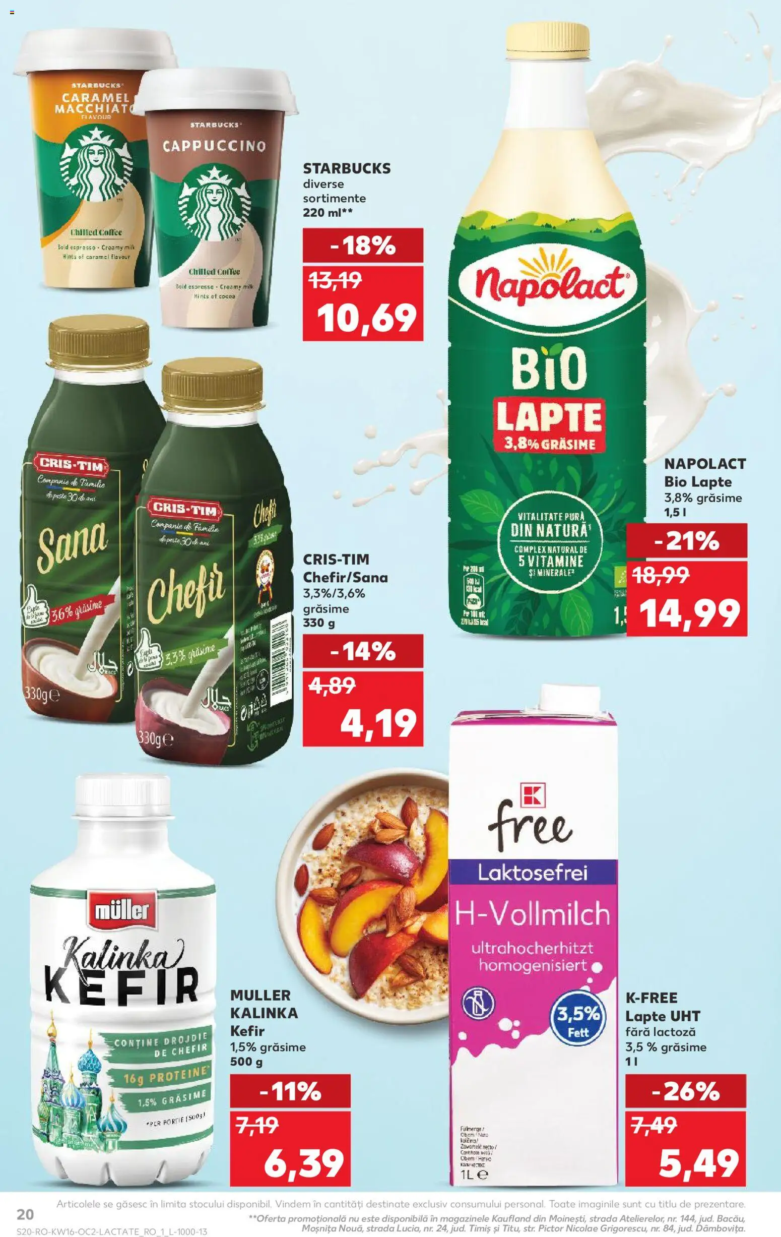 Catalog Kaufland 15 - 20 Aprilie 2026 | Pagina 20 | Produse: Şerit ödül, Masaüstü kılıfı, Lapte, Kefir