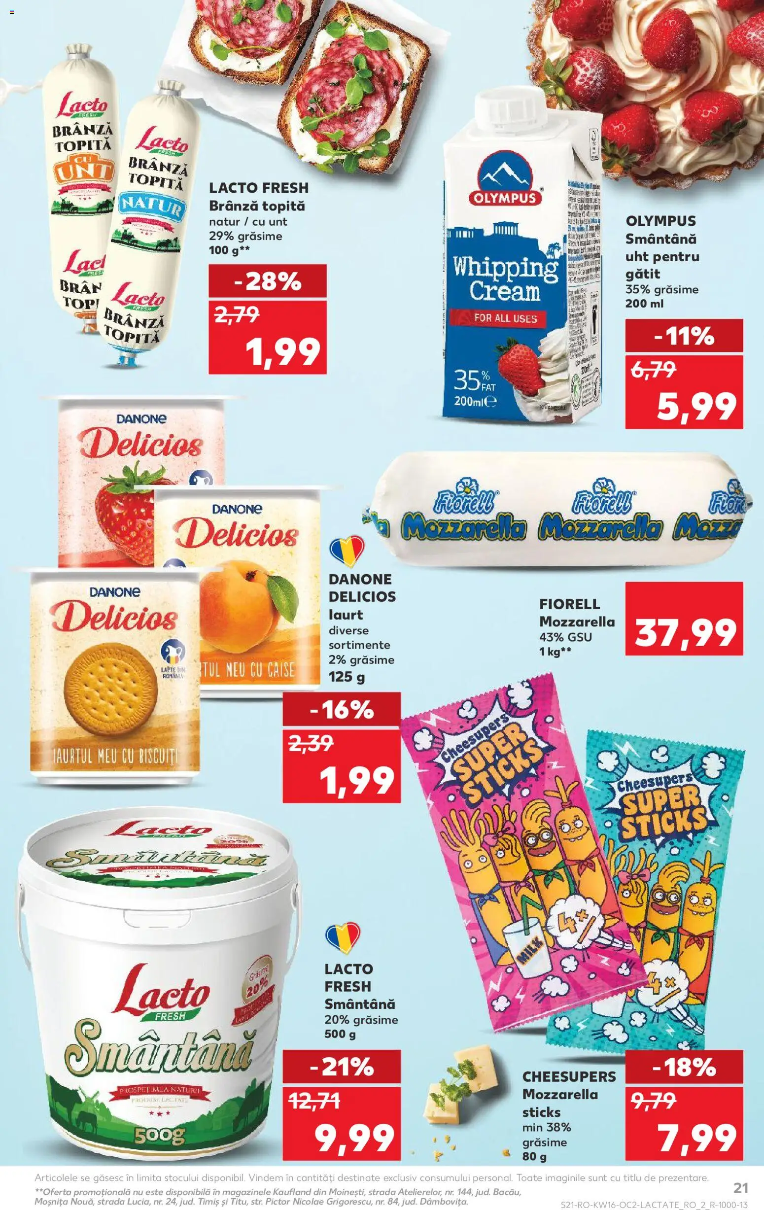Catalog Kaufland 15 - 20 Aprilie 2026 | Pagina 21 | Produse: Top, Lapte, Brânză, Smântână