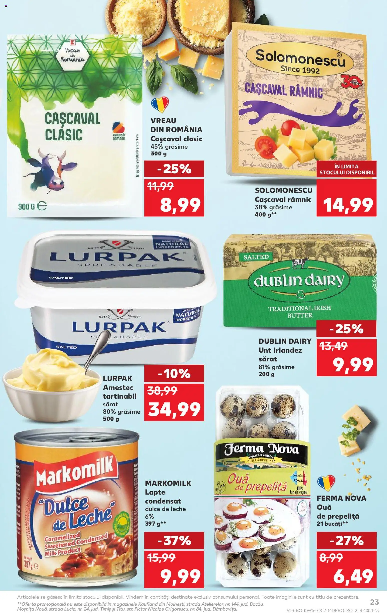 Catalog Kaufland 15 - 20 Aprilie 2026 | Pagina 23 | Produse: Cașcaval, Kalem ucu, Lapte, Ouă