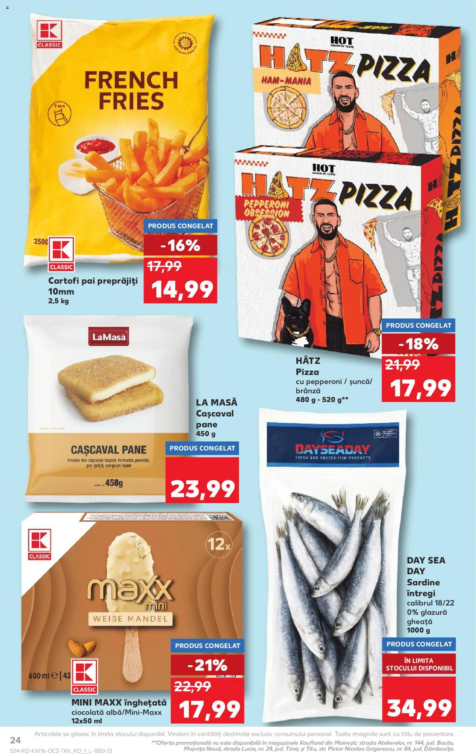 Catalog Kaufland 15 - 20 Aprilie 2026 | Pagina 24 | Produse: Masă, Ciocolată, Pizza, Cartofi