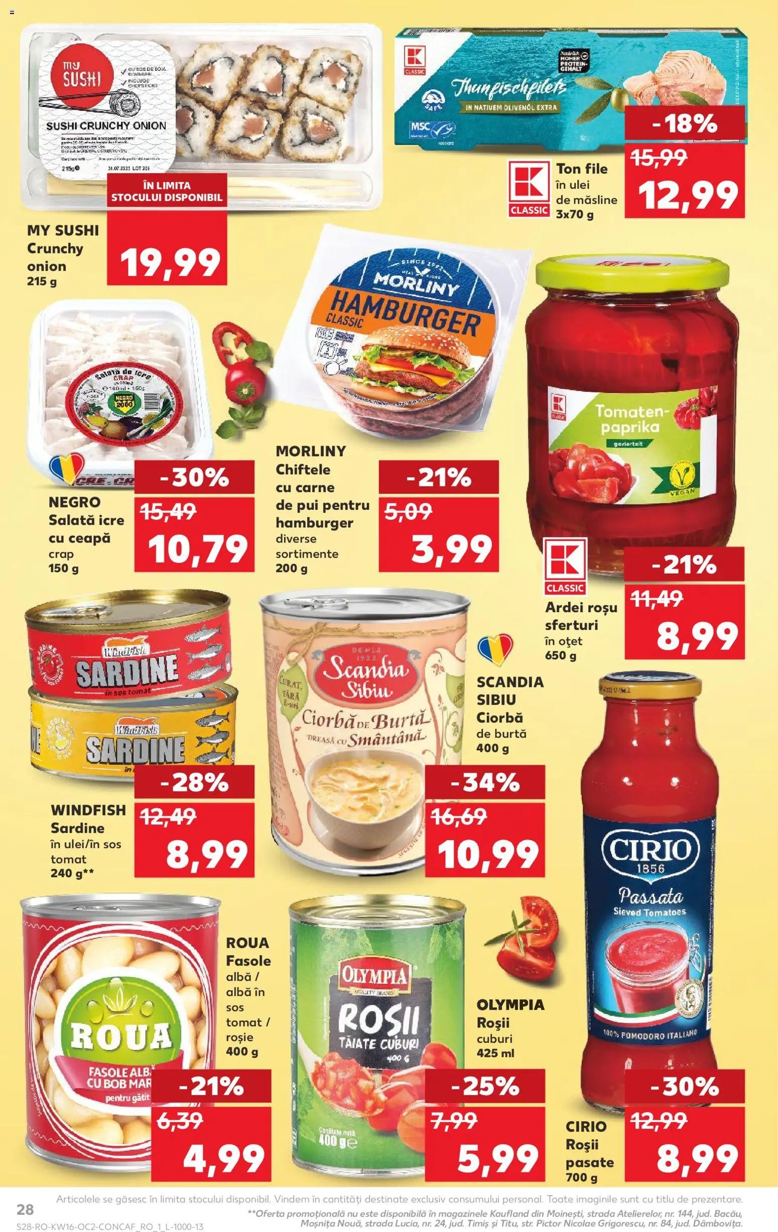 Catalog Kaufland 15 - 20 Aprilie 2026 | Pagina 28 | Produse: Ardei, Roșii, Smântână, Ceapă