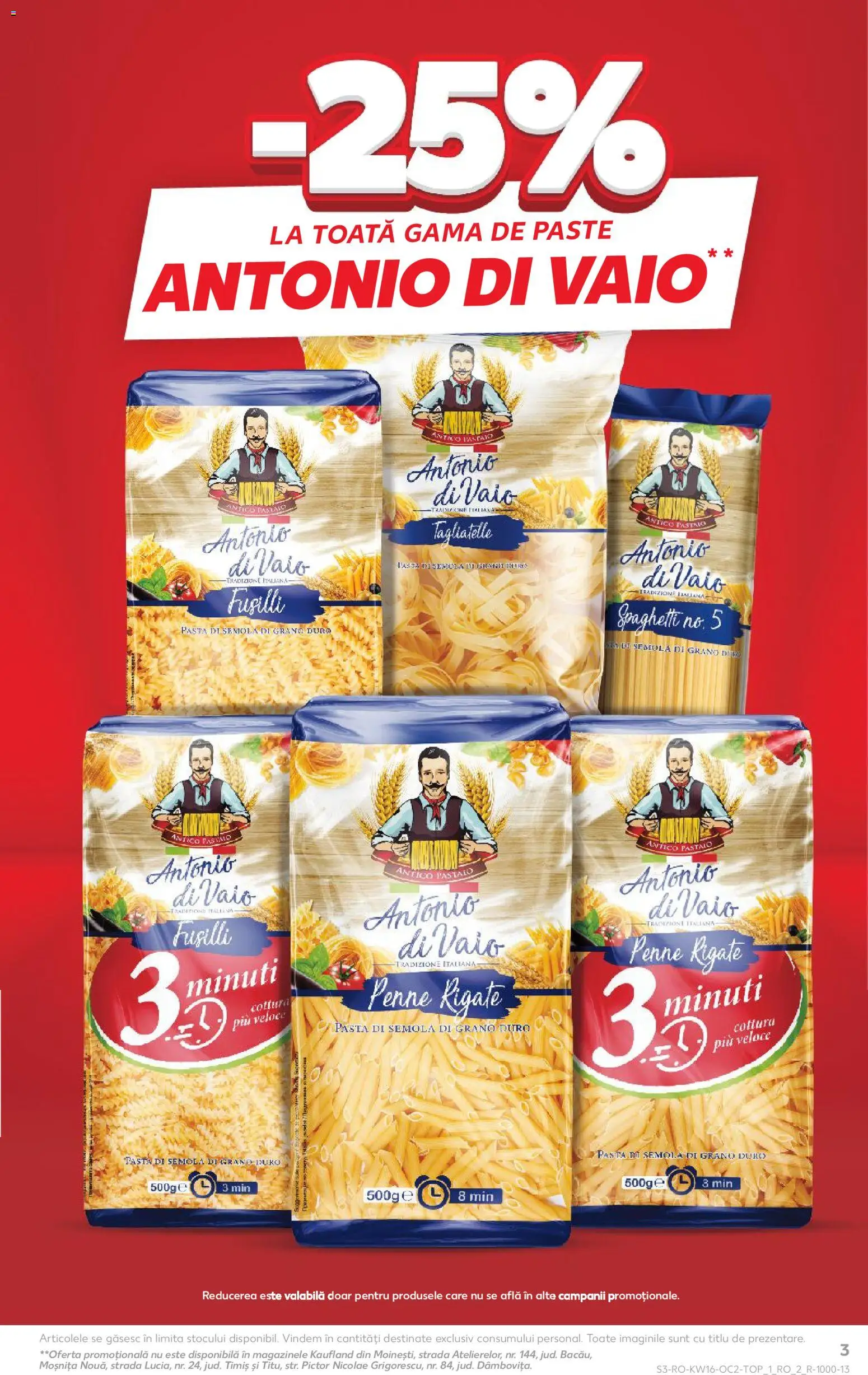 Catalog Kaufland 15 - 20 Aprilie 2026 | Pagina 3 | Produse: Paste