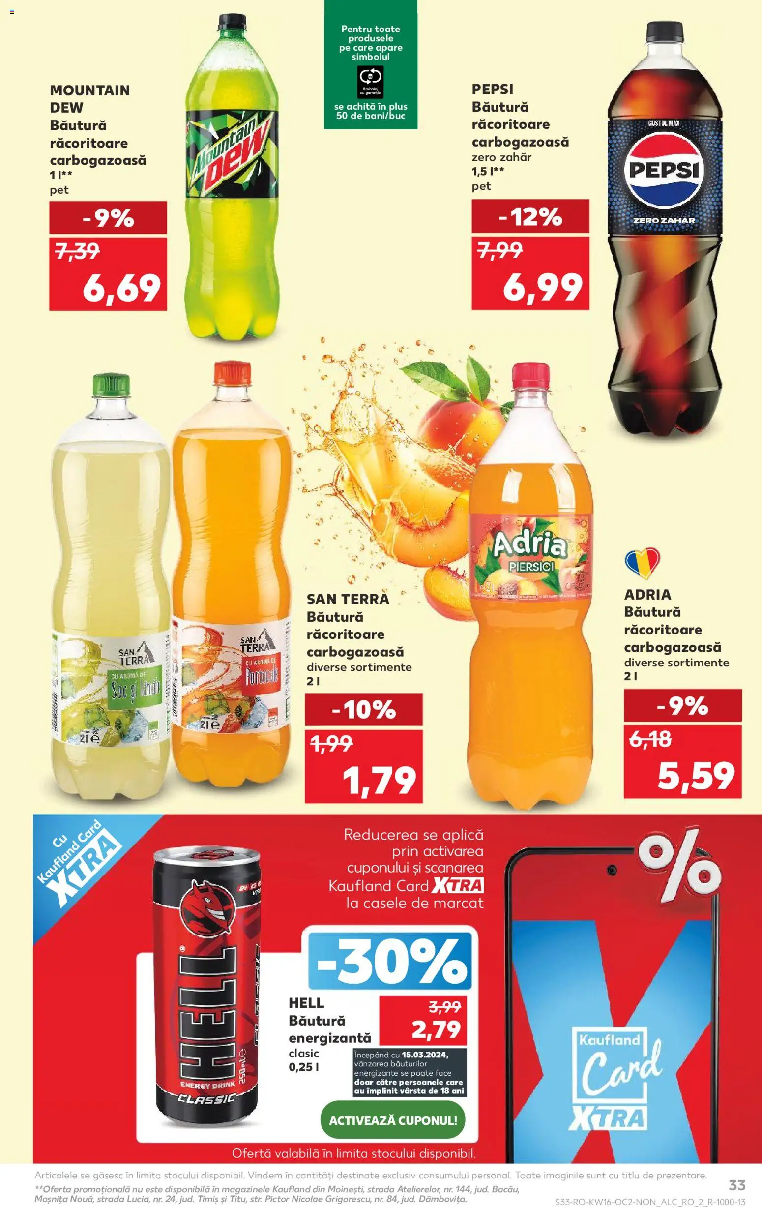 Catalog Kaufland 15 - 20 Aprilie 2026 | Pagina 33 | Produse: Băutură energizantă, Zahăr