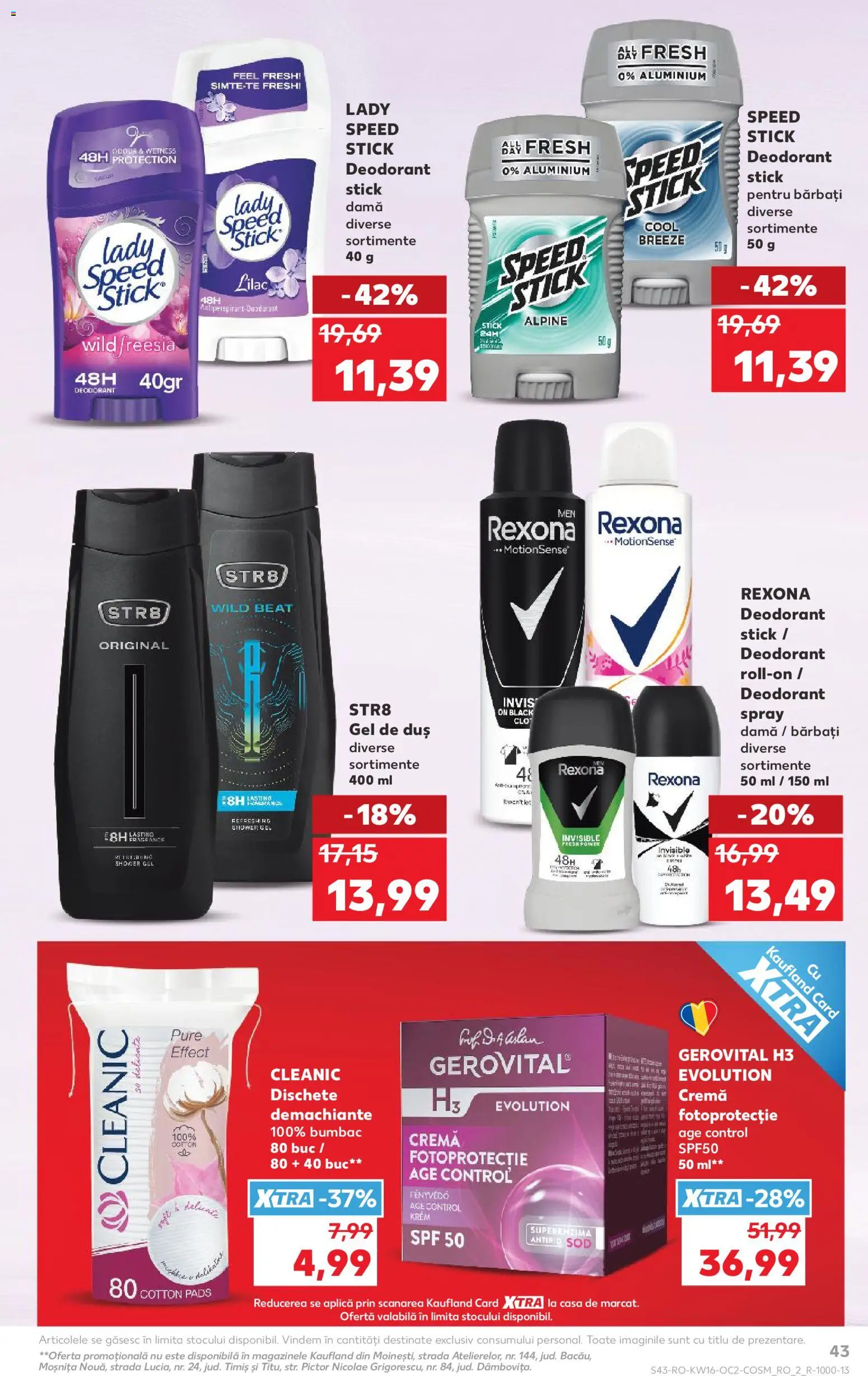 Catalog Kaufland 15 - 20 Aprilie 2026 | Pagina 43 | Produse: Duș, Cremă, Gel de duș, Deodorant
