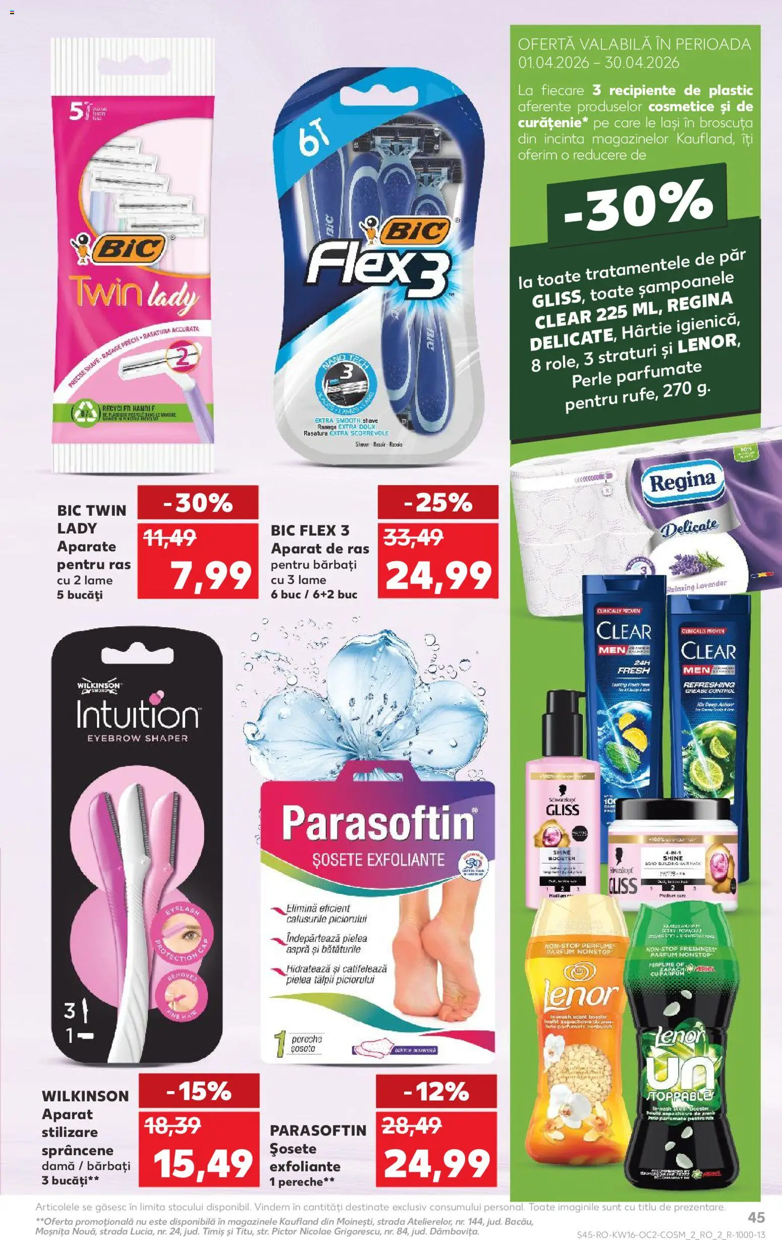 Catalog Kaufland 15 - 20 Aprilie 2026 | Pagina 45 | Produse: Aparat De Ras, Akrilik boya, Șampon, Șosete
