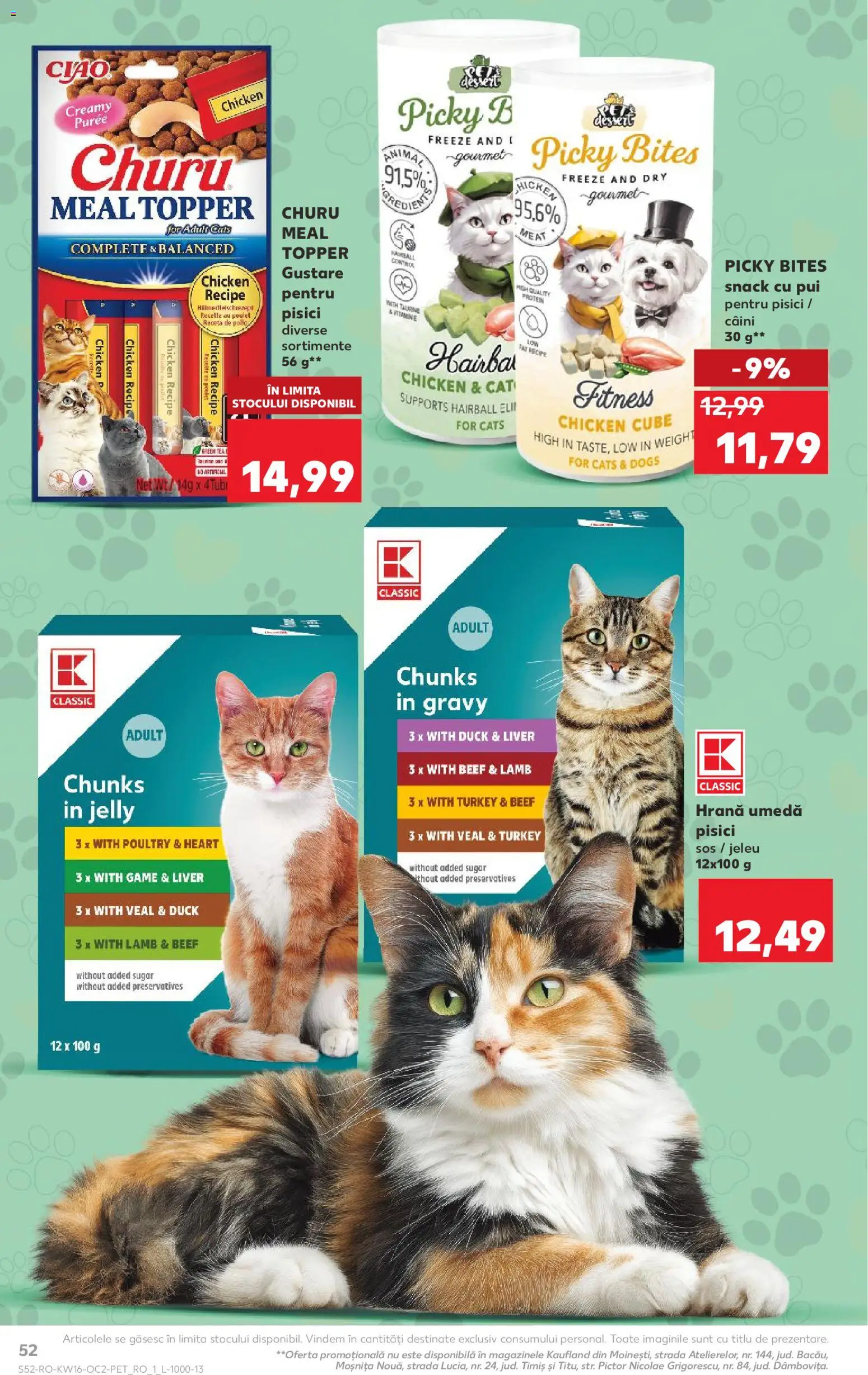 Catalog Kaufland 15 - 20 Aprilie 2026 | Pagina 52 | Produse: Hacıyatmaz Kedi Oyuncağı, Topper, Sos