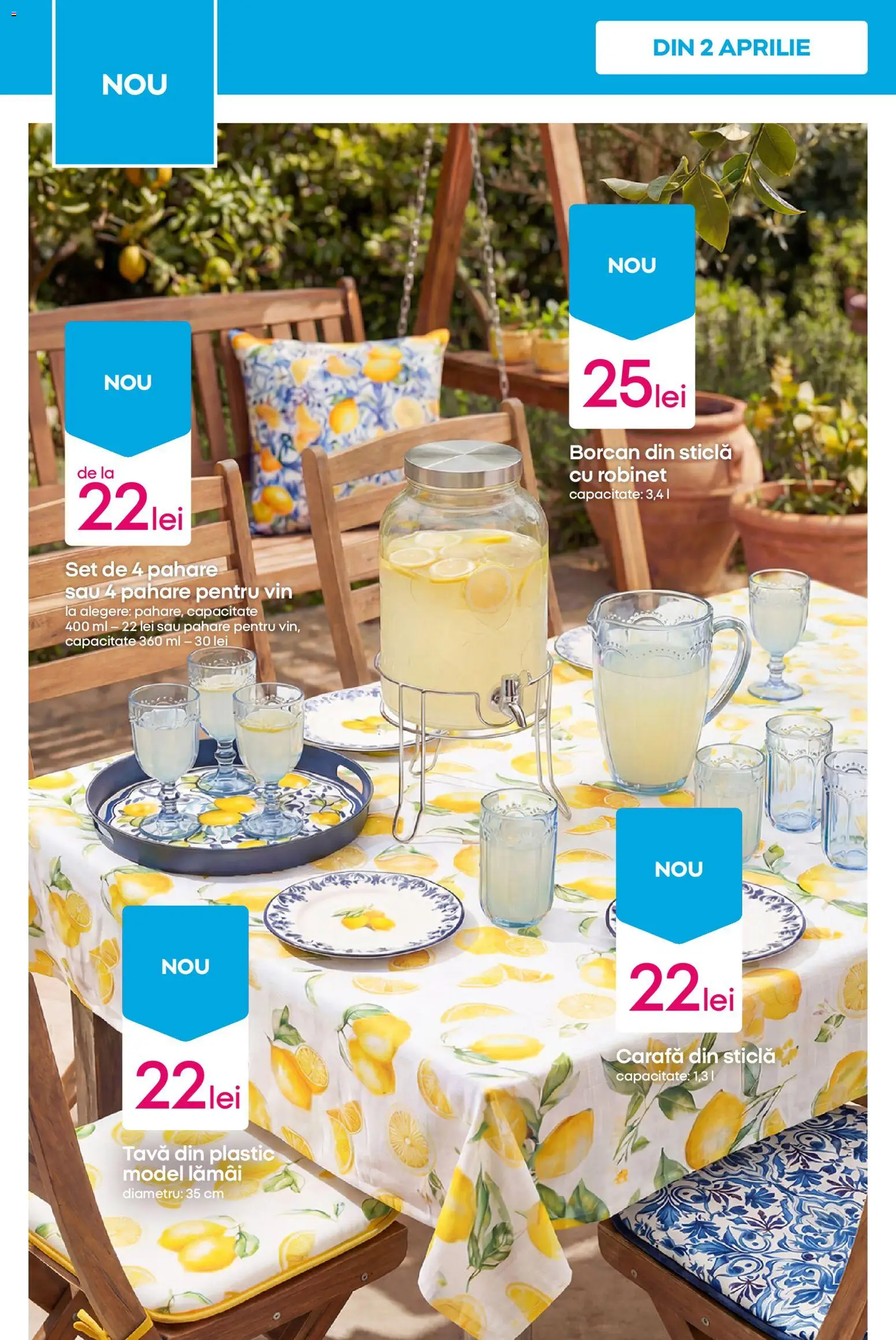 Catalog Pepco 9 - 14 Aprilie 2026 | Pagina 6 | Produse: Pahare, Borcan, Carafă, Vin