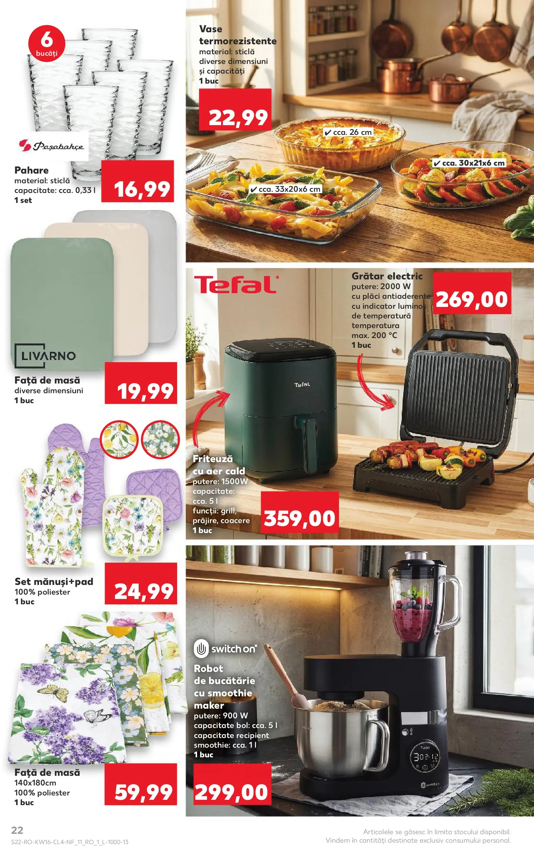 Catalog Kaufland 15 - 20 Aprilie 2026 | Pagina 22 | Produse: Pahare, Bol, Grătar, Bucătărie